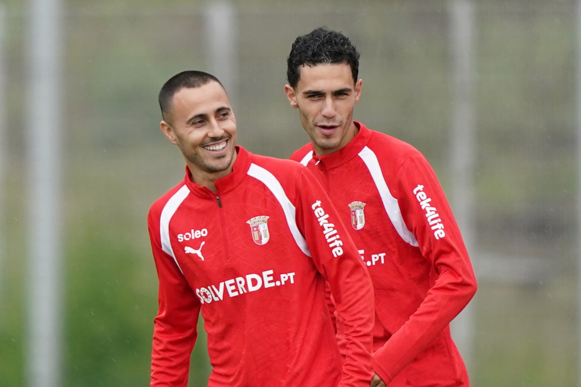 Leonardo Lelo (izquierda) con el Braga. EFE