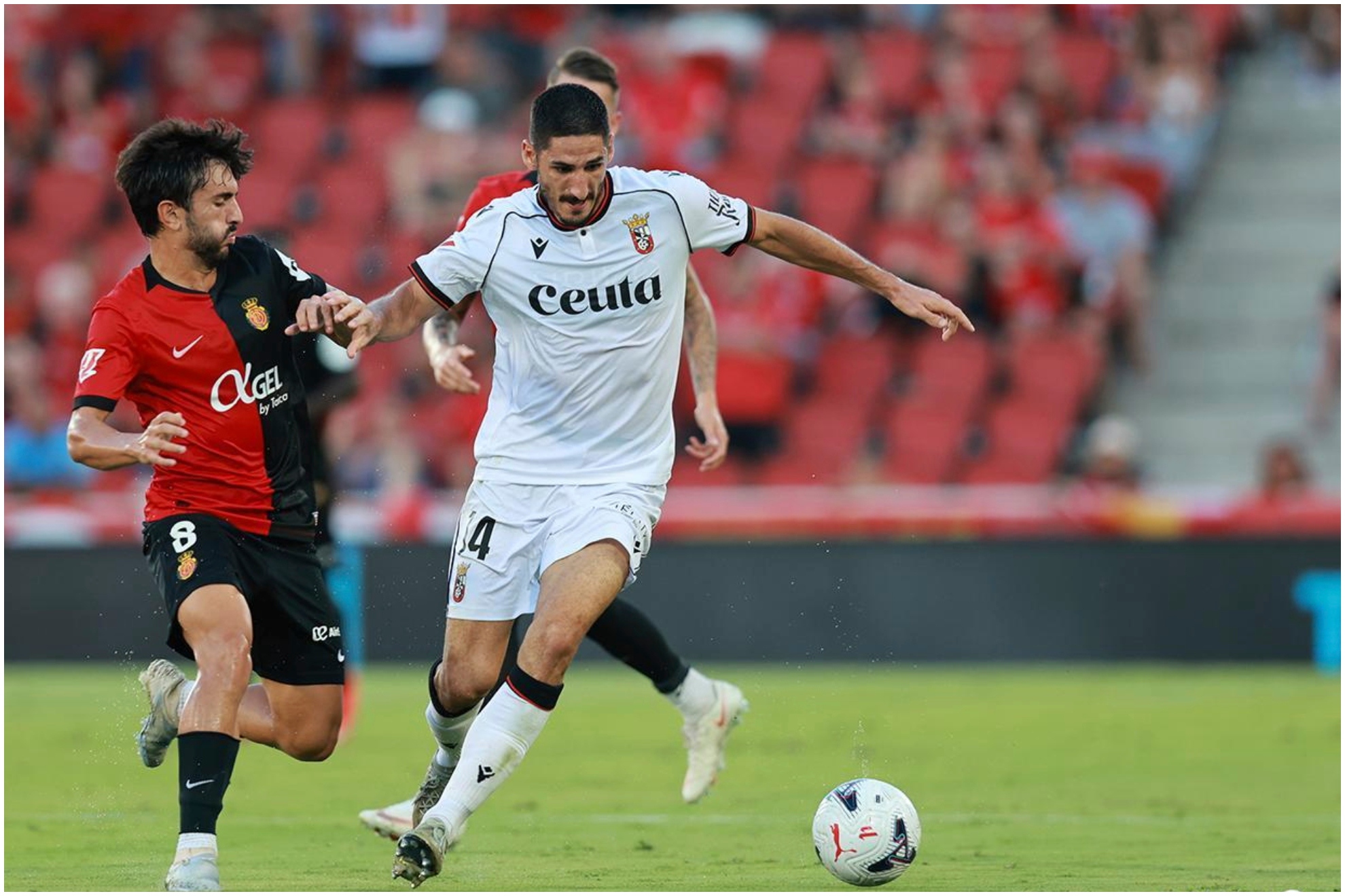 Imagen del partido entre el Mallorca y el Ceuta.