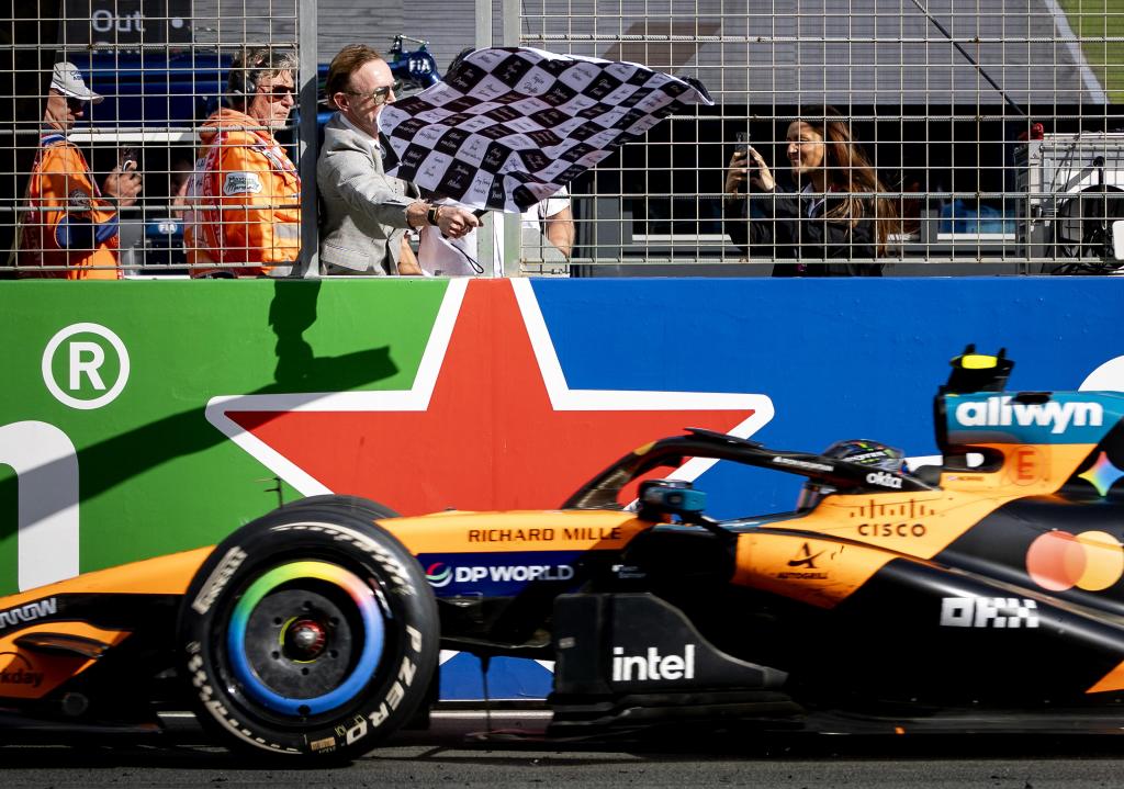 Lando Norris, ganando en Zandvoort.