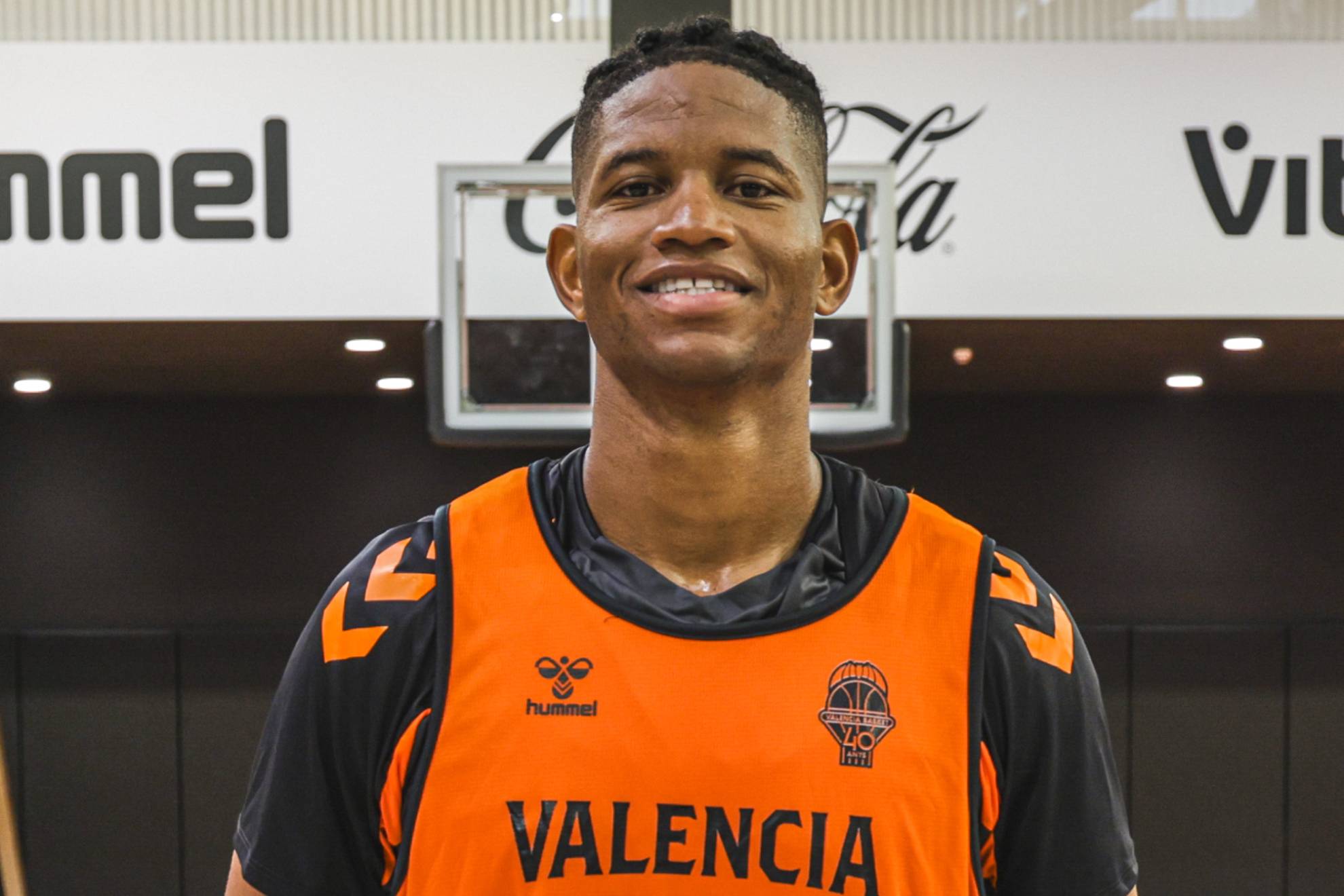 Jasiel Rivero, en un entrenamiento con el Valencia Basket. @valenciabasket