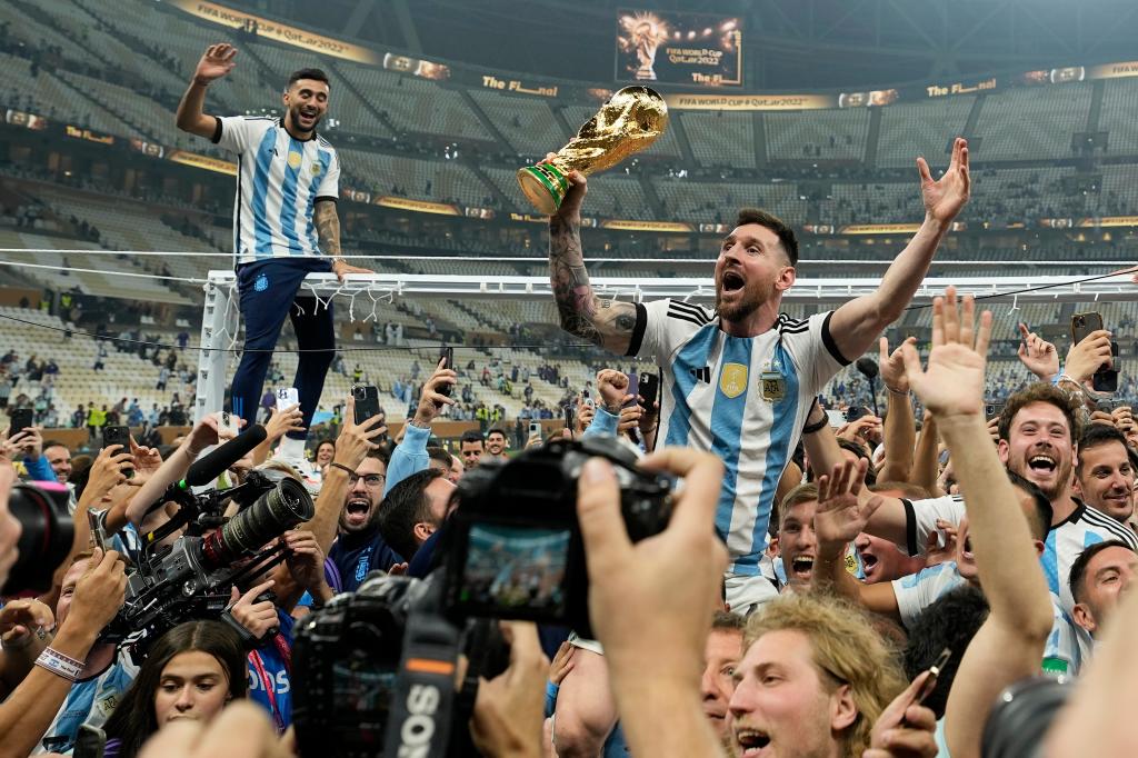Messi en el Mundial de 2022.