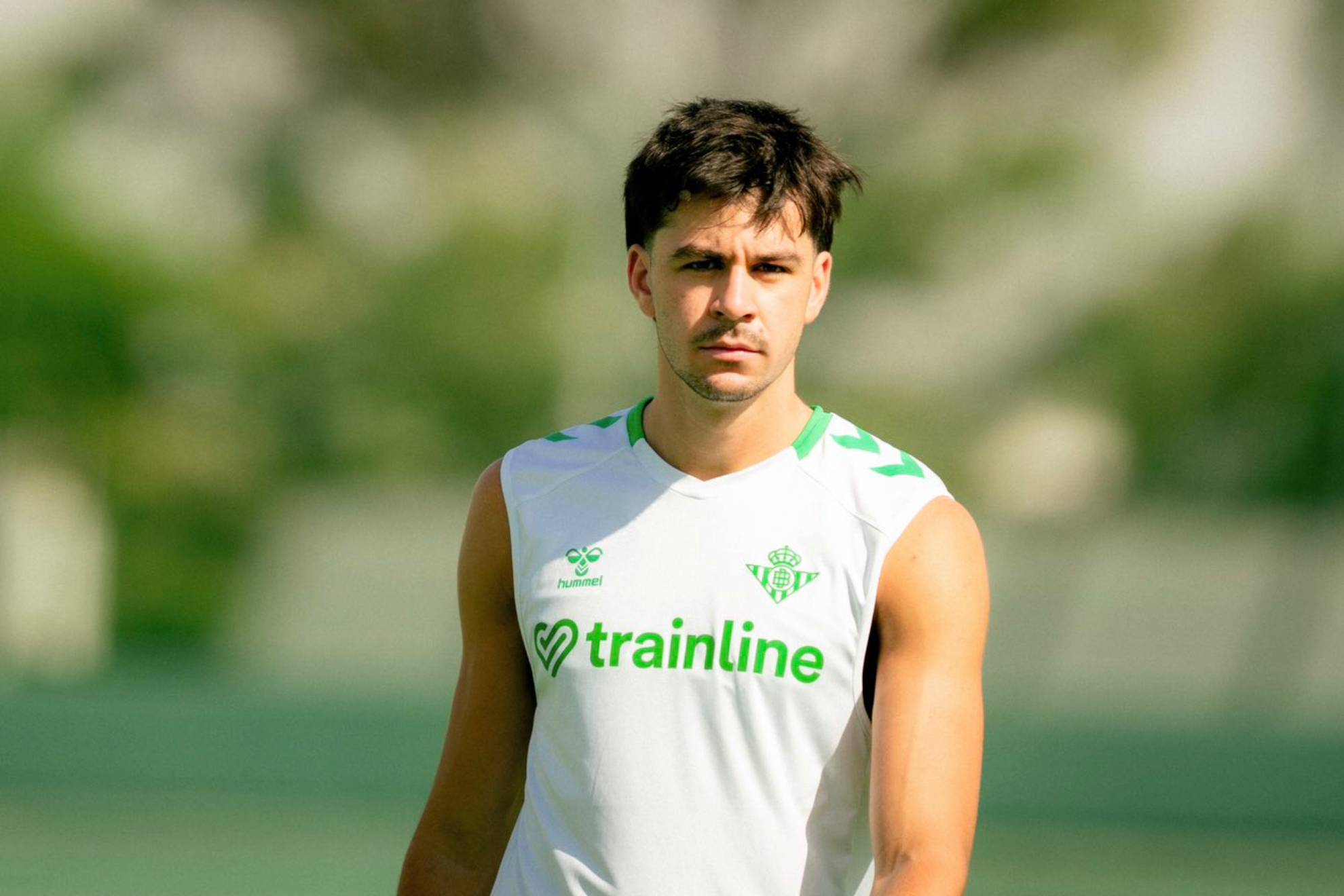Gonzalo Petit, en un entrenamiento REAL BETIS