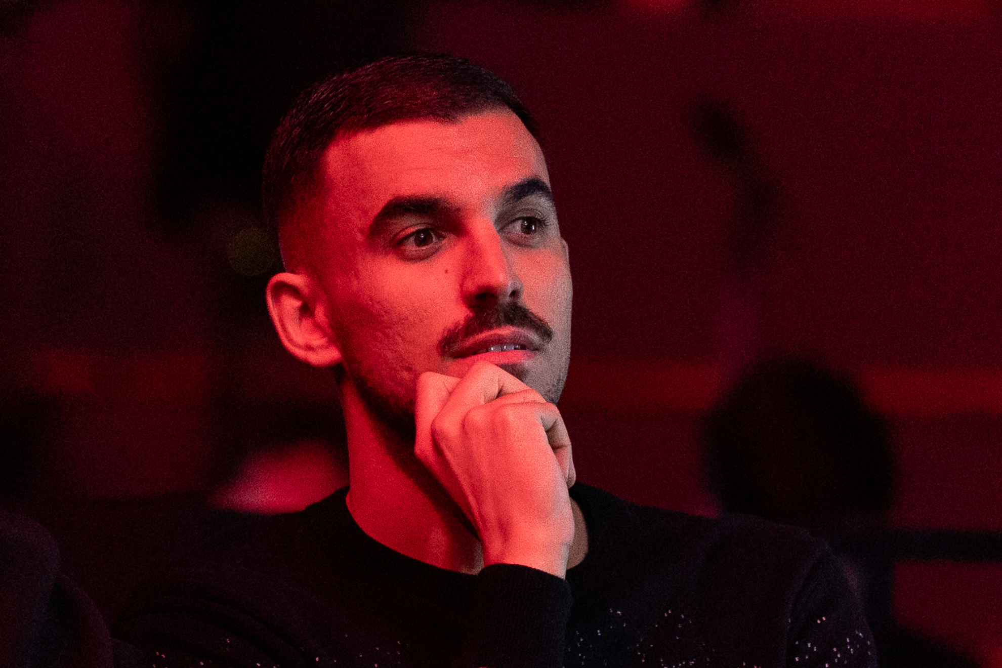 Dani Ceballos, en un torneo de padel APO CABALLERO