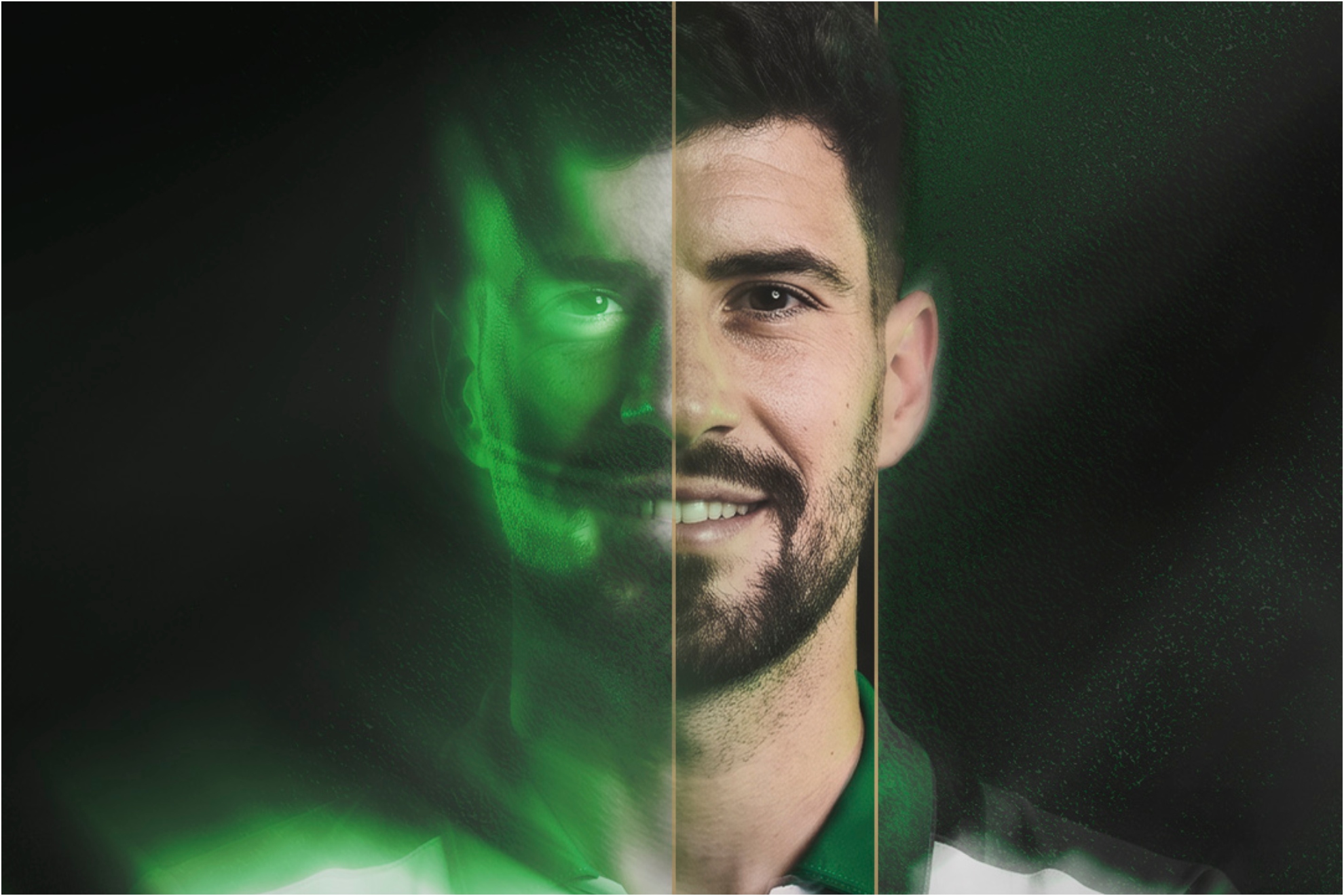 Aarón en su presentación como nuevo jugador del Racing.