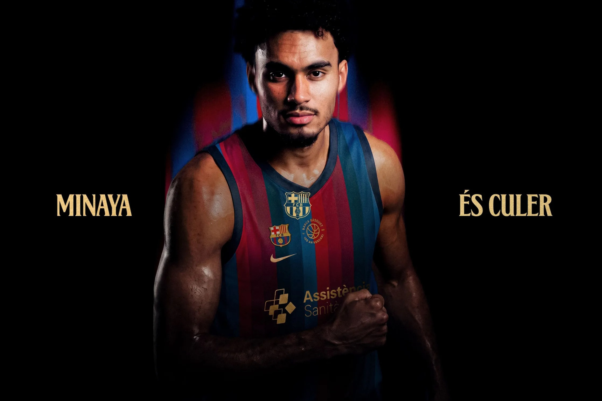 El anuncio de Justin Minaya como nuevo jugador del Barcelona. @FCBbasket