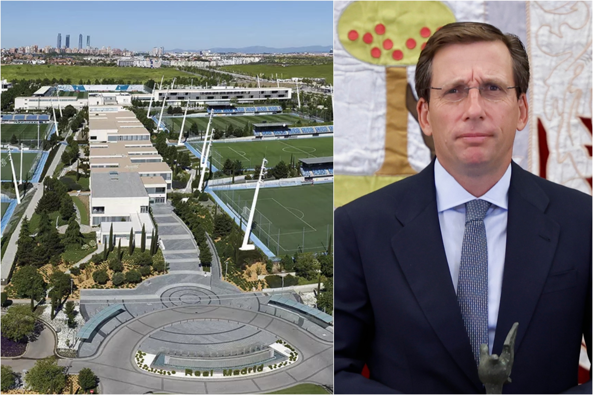La Ciudad Deportiva del Real madrid y el alcalde de Madrid, José Luis Martínez Almeida