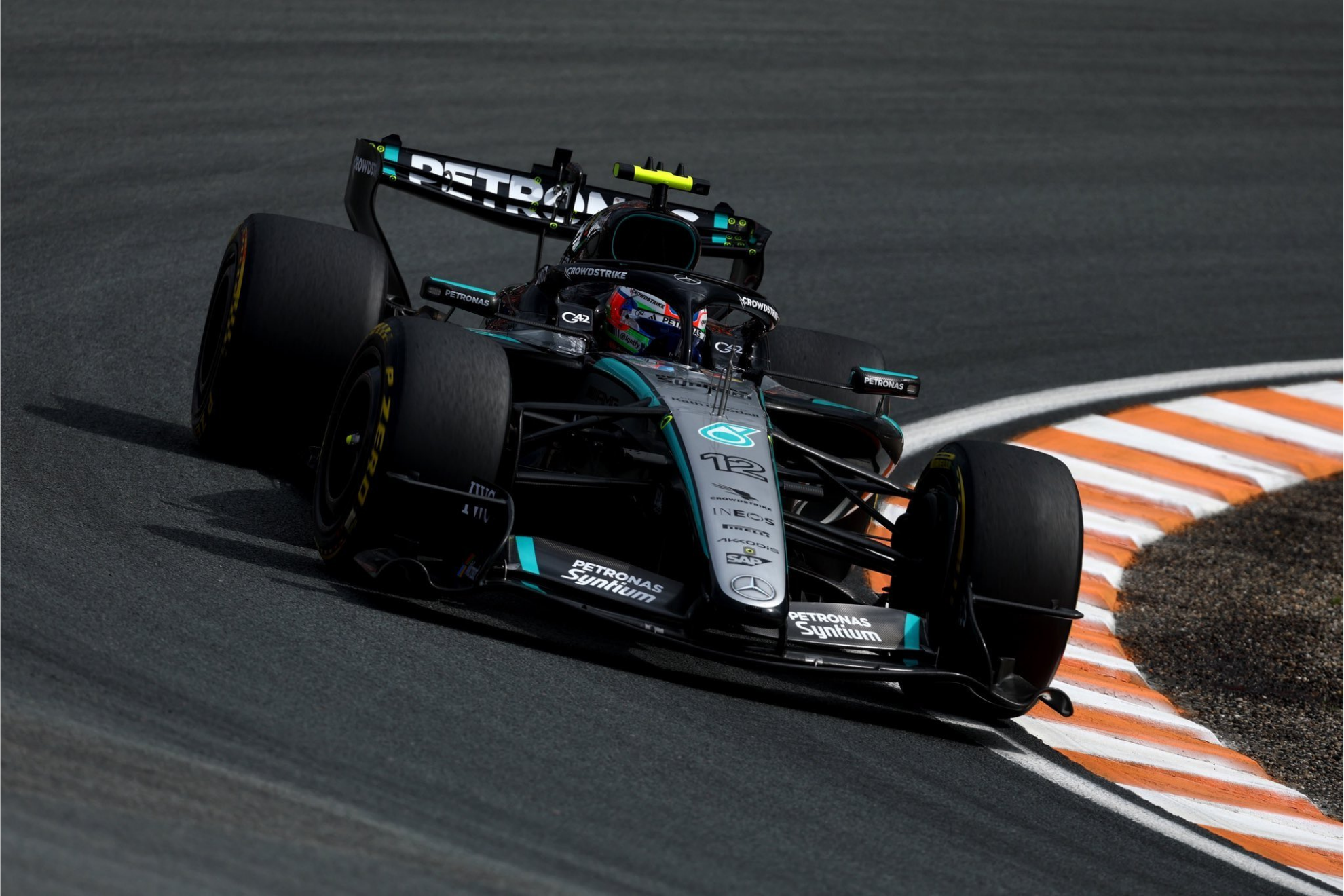 Kimi Antonelli en su Mercedes. Mercedes