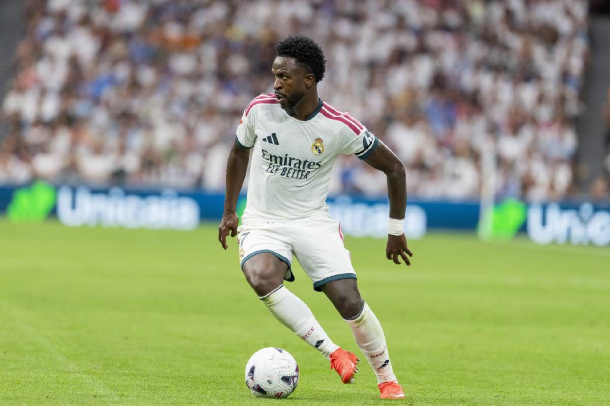 Vinisiu en un partido del real Madrid de esta temporada Pablo Moreno