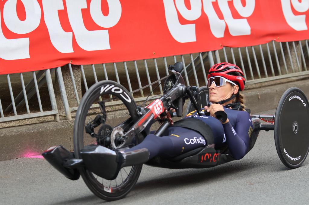 Eva Moral, en el Mundial de ciclismo de 2025.