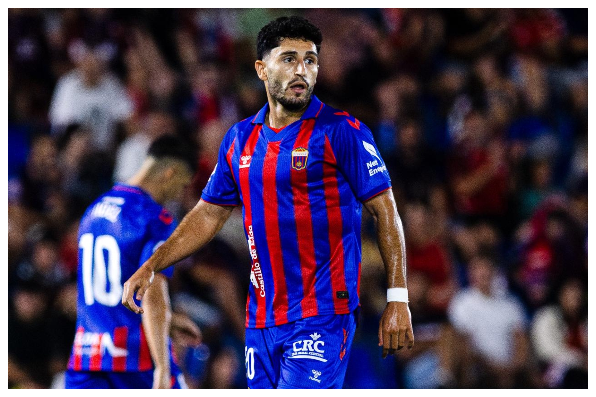 Rodri Vale, en un partido con la azulgrana alicantina CD ELDENSE