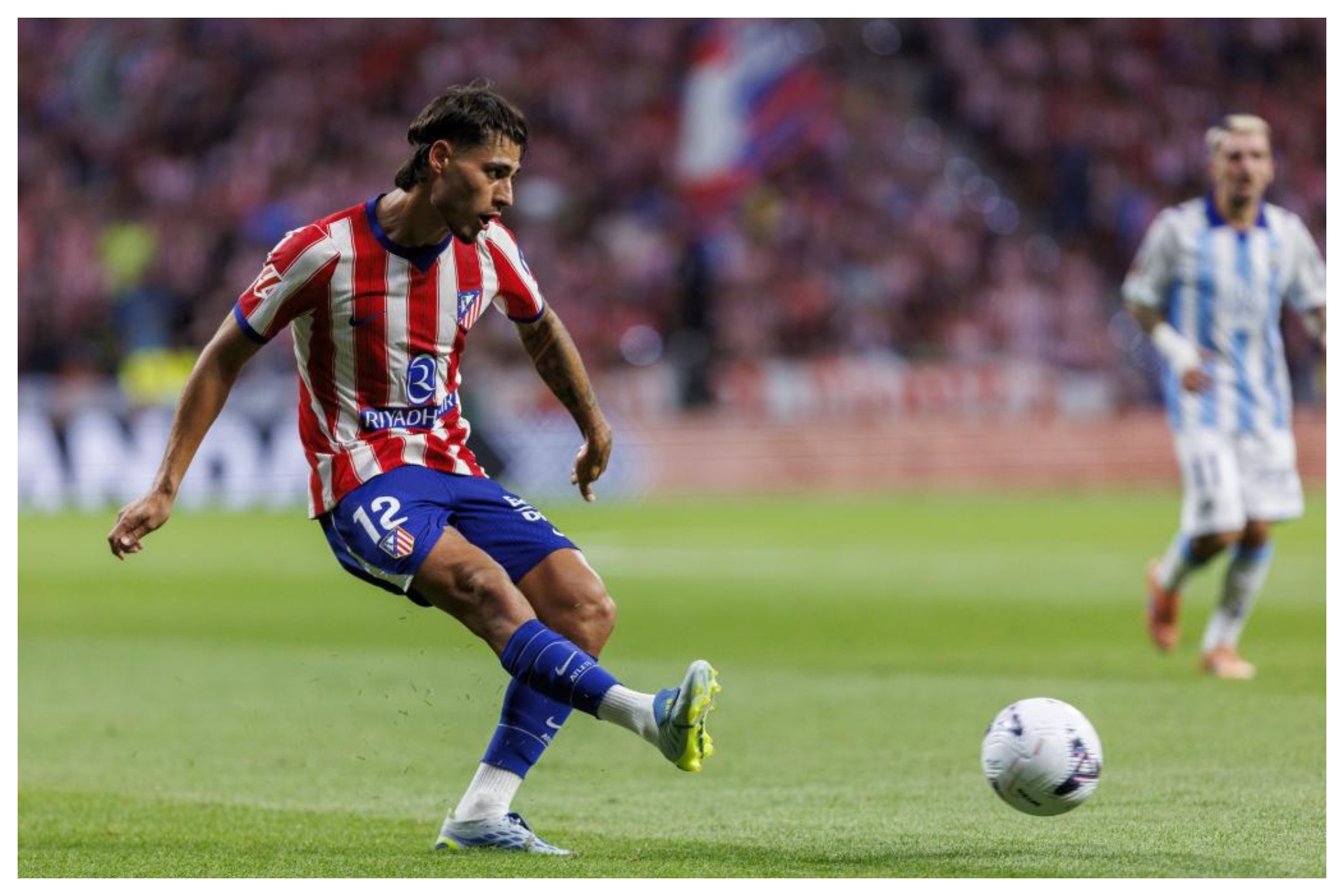 Carlos Martín, en el primer partido liguero del Atlético ante el Málaga APO CABALLERO