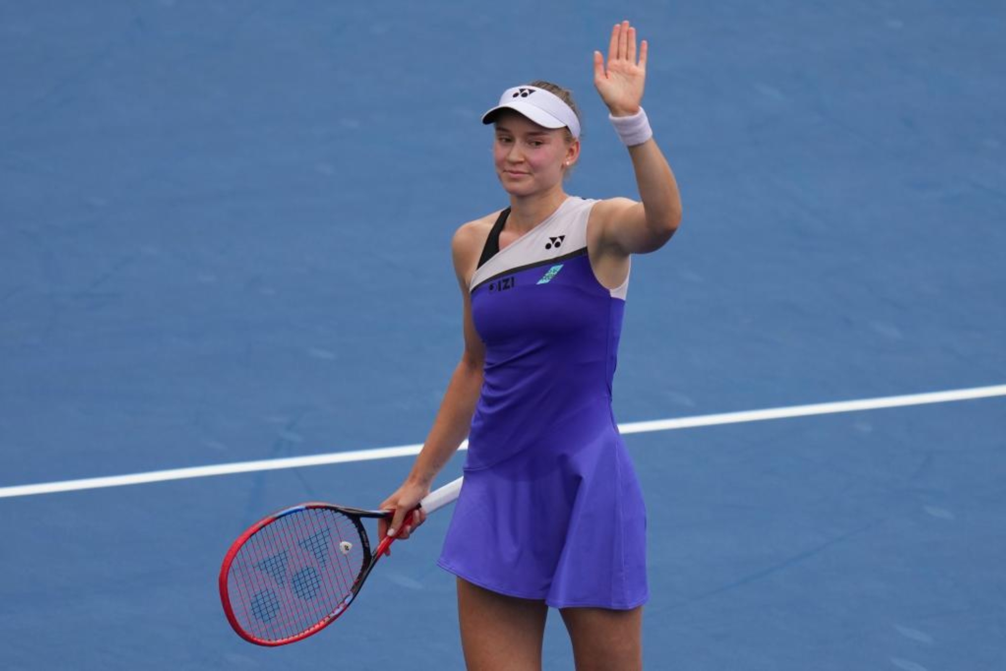 Elena Rybakina tras su victoria en el US Open. LAPRESSE