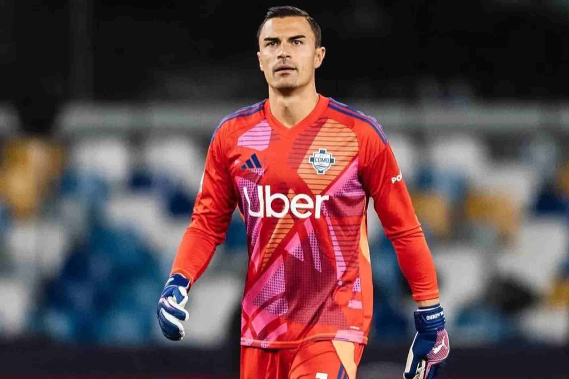 Audero, durante un partido con el Como
