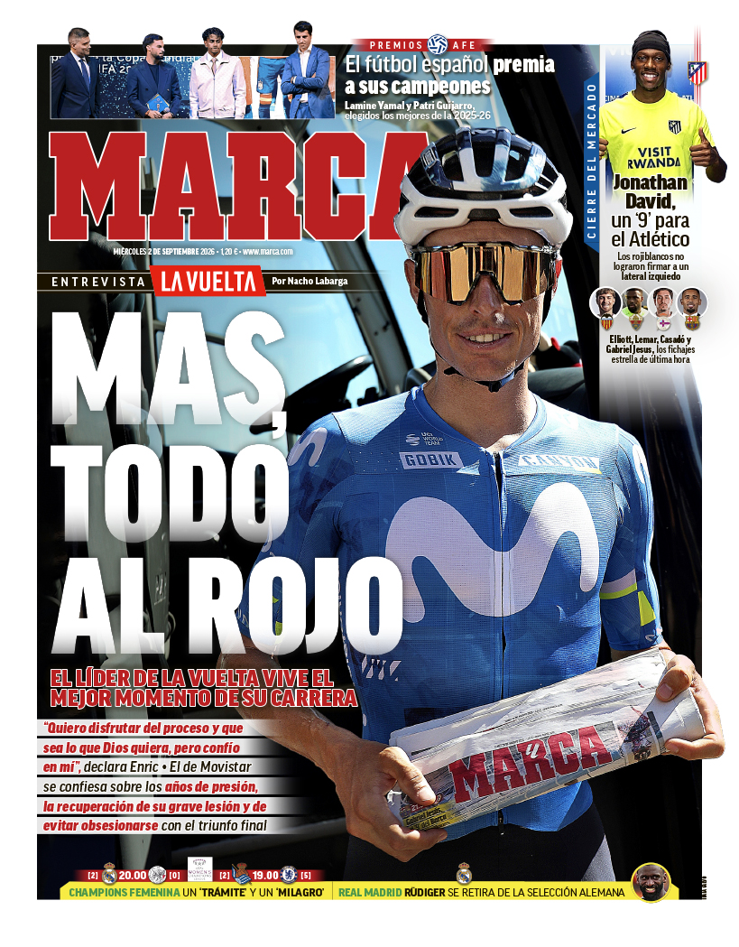 Las portadas del día Las portadas del día Actualizado: 02/09/2026 02:12 horas