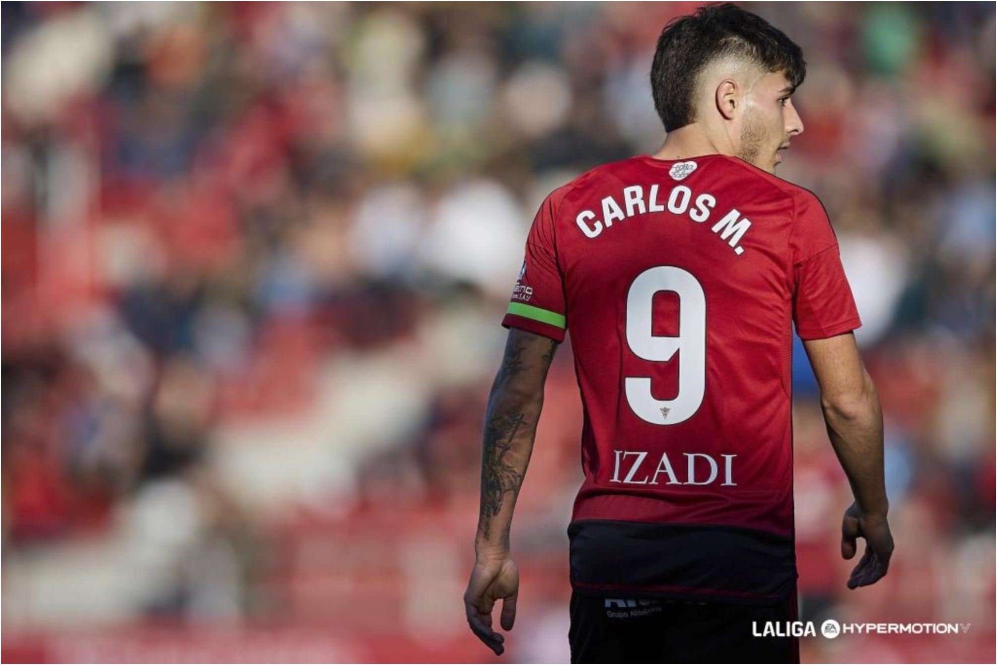 Carlos Martín, en su etapa con el Mirandés.