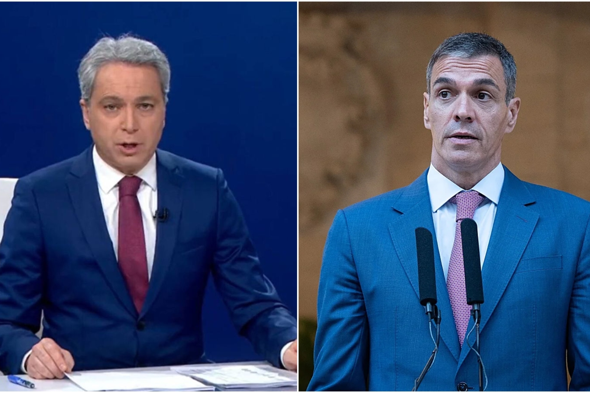 Vicente Vallés y Pedro Sánchez A3 / EP
