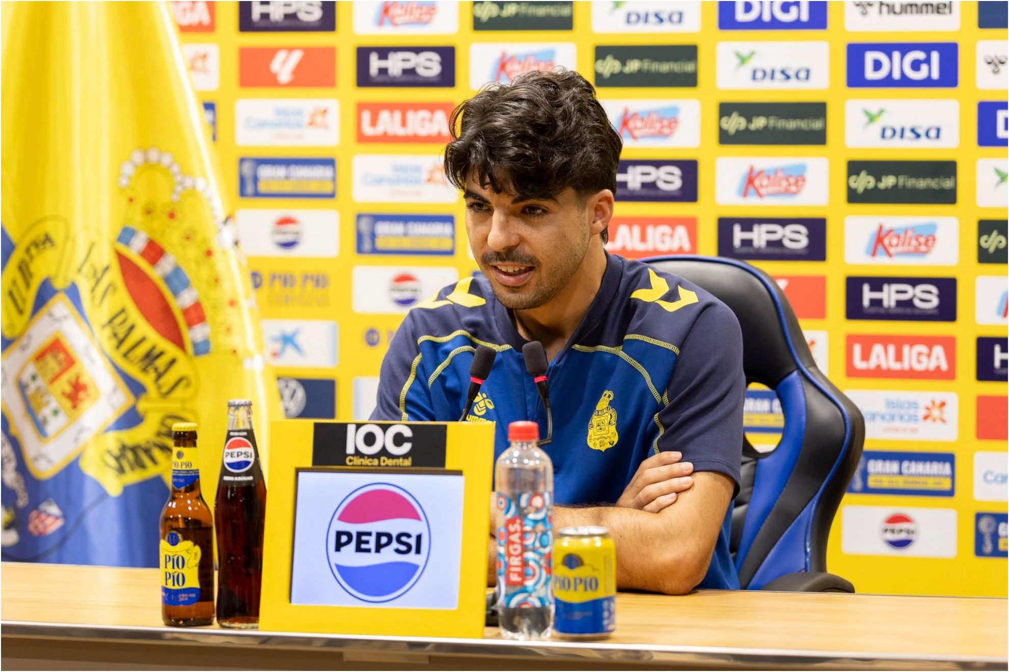 Clemente, en rueda de prensa. UD LAS PALMAS