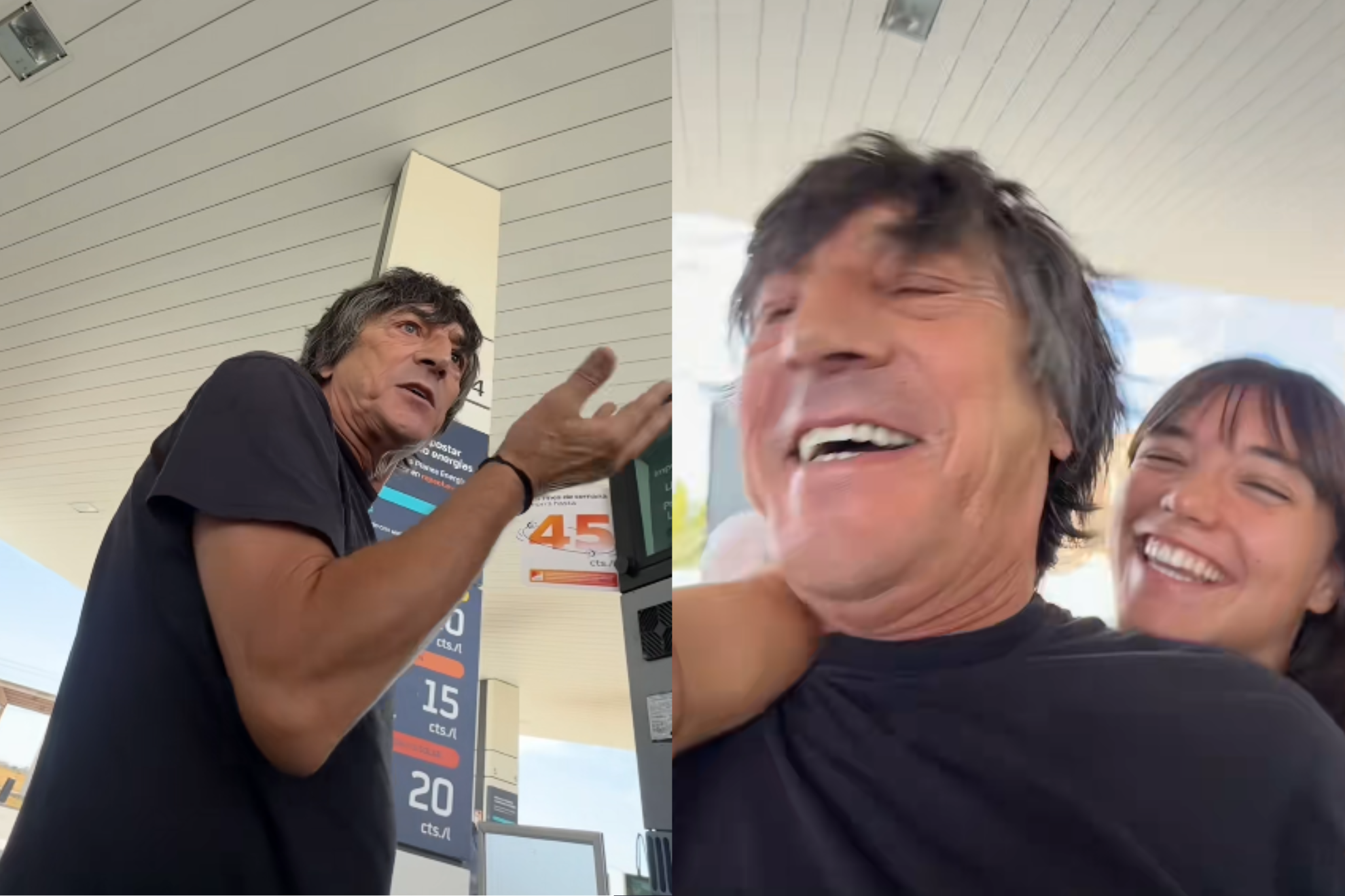 Daniela Meroño, influencer, vacila a su padre Santi Carbonés TikTok: @dani_mero
