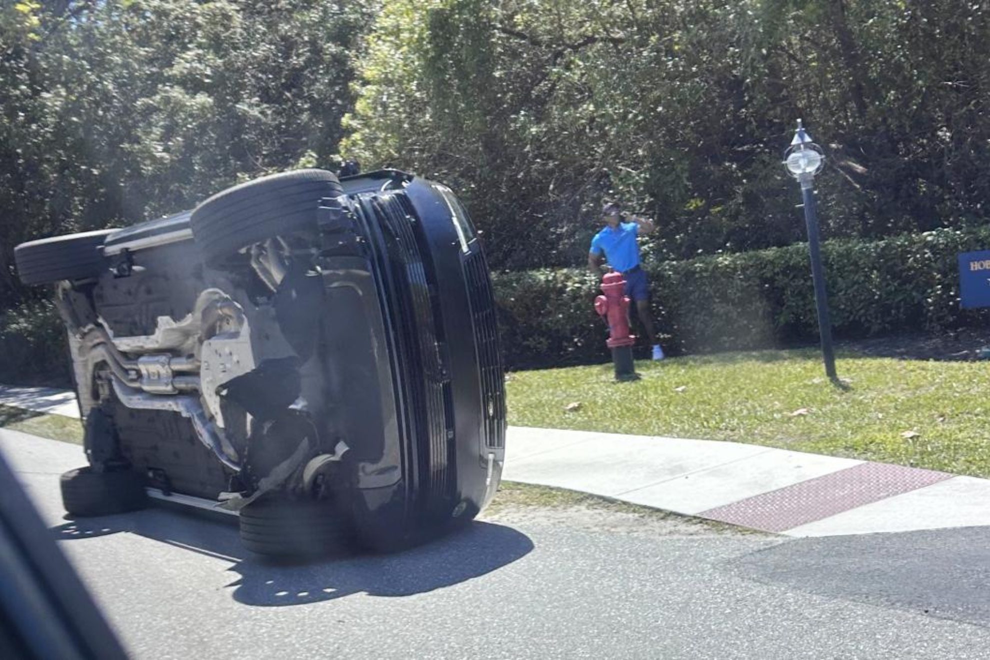 El accidente de Tiger Woods en Jupiter a comienzos de año LAPRESSE
