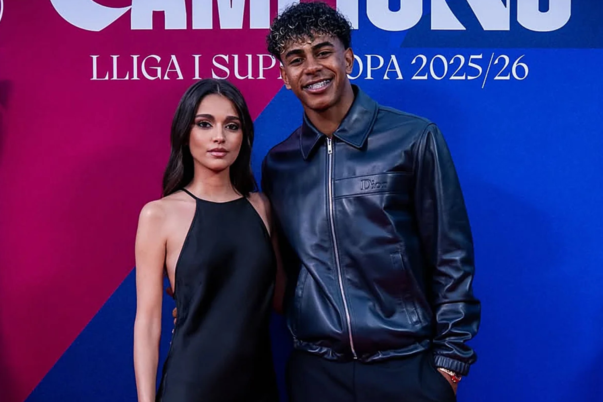 Inés García y Lamine Yamal. Instagram.