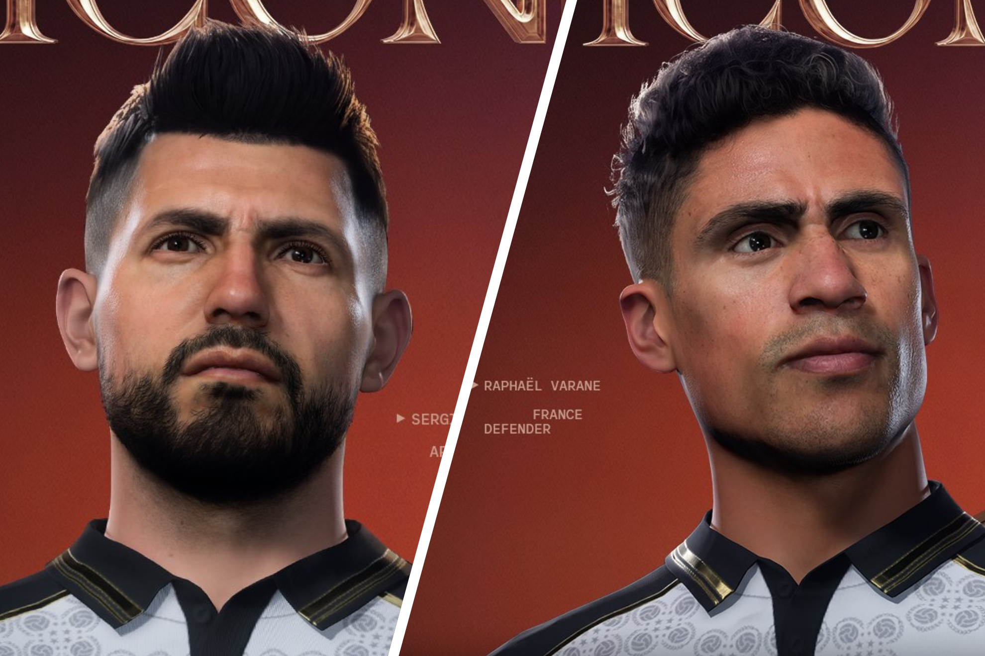 El Kun Agüero y Raphael Varane, dos de las leyendas de FC27