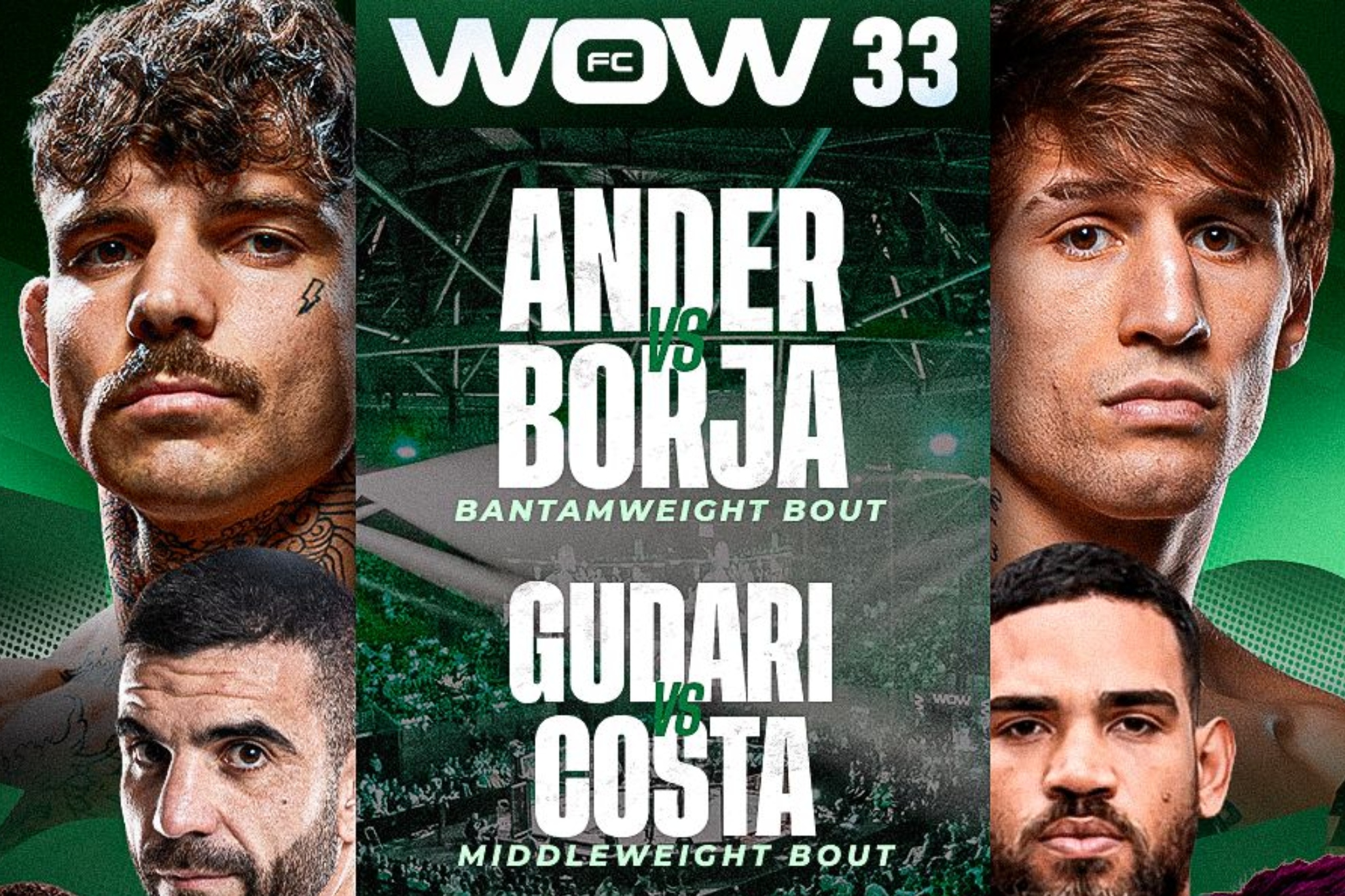 Cartel oficial de WOW 33 Vitoria.