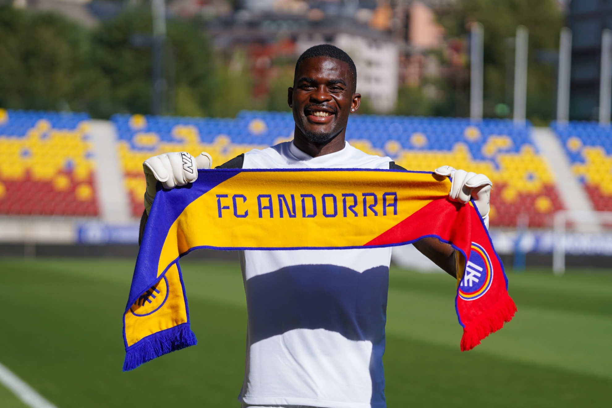 Owono, en su presentación. FC ANDORRA