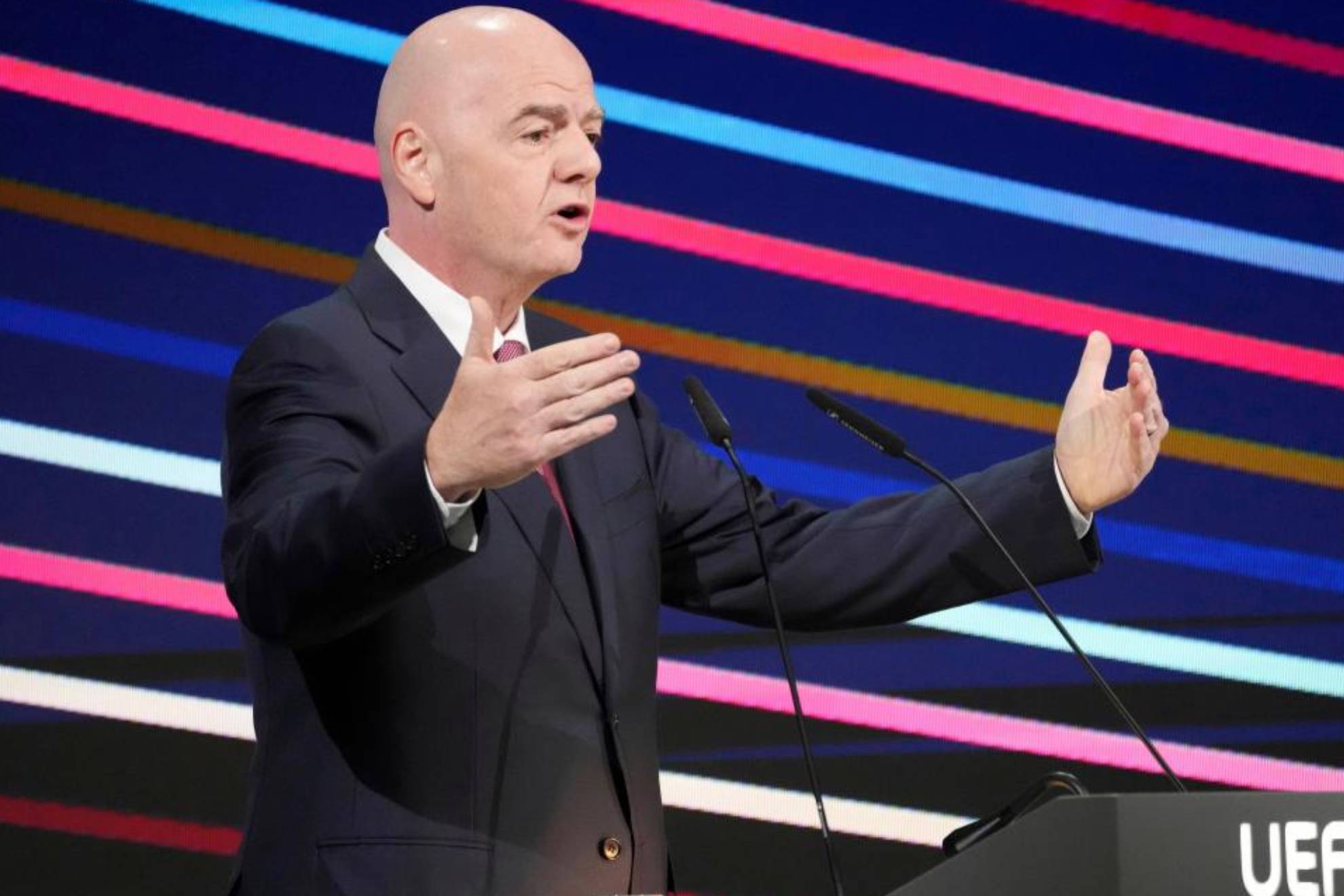 Gianni Infantino, en un Congreso LAPRESSE
