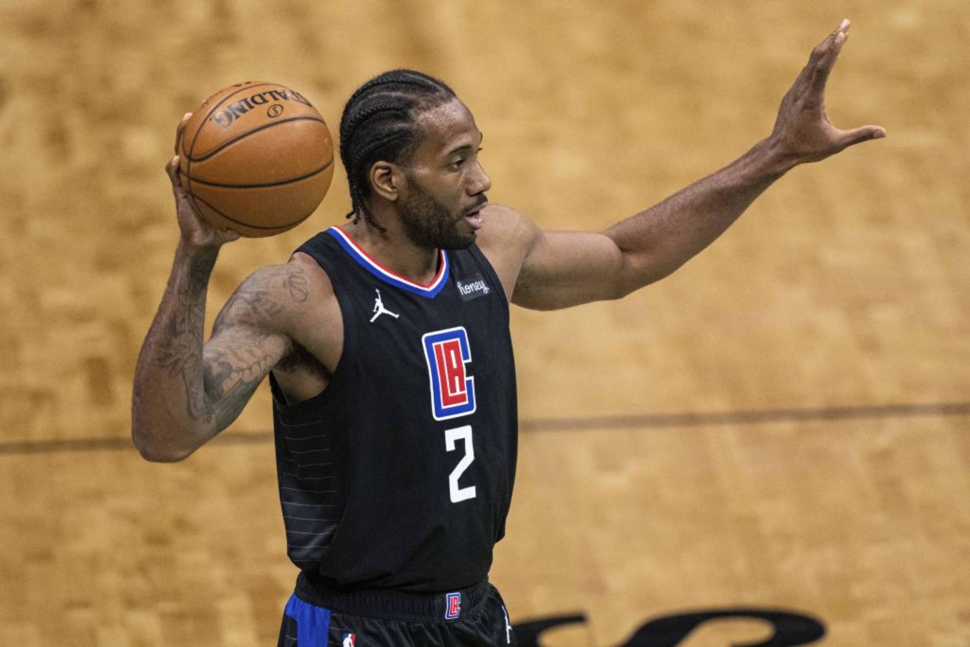 Kawhi Leonard, durante un partido con los Clippers.