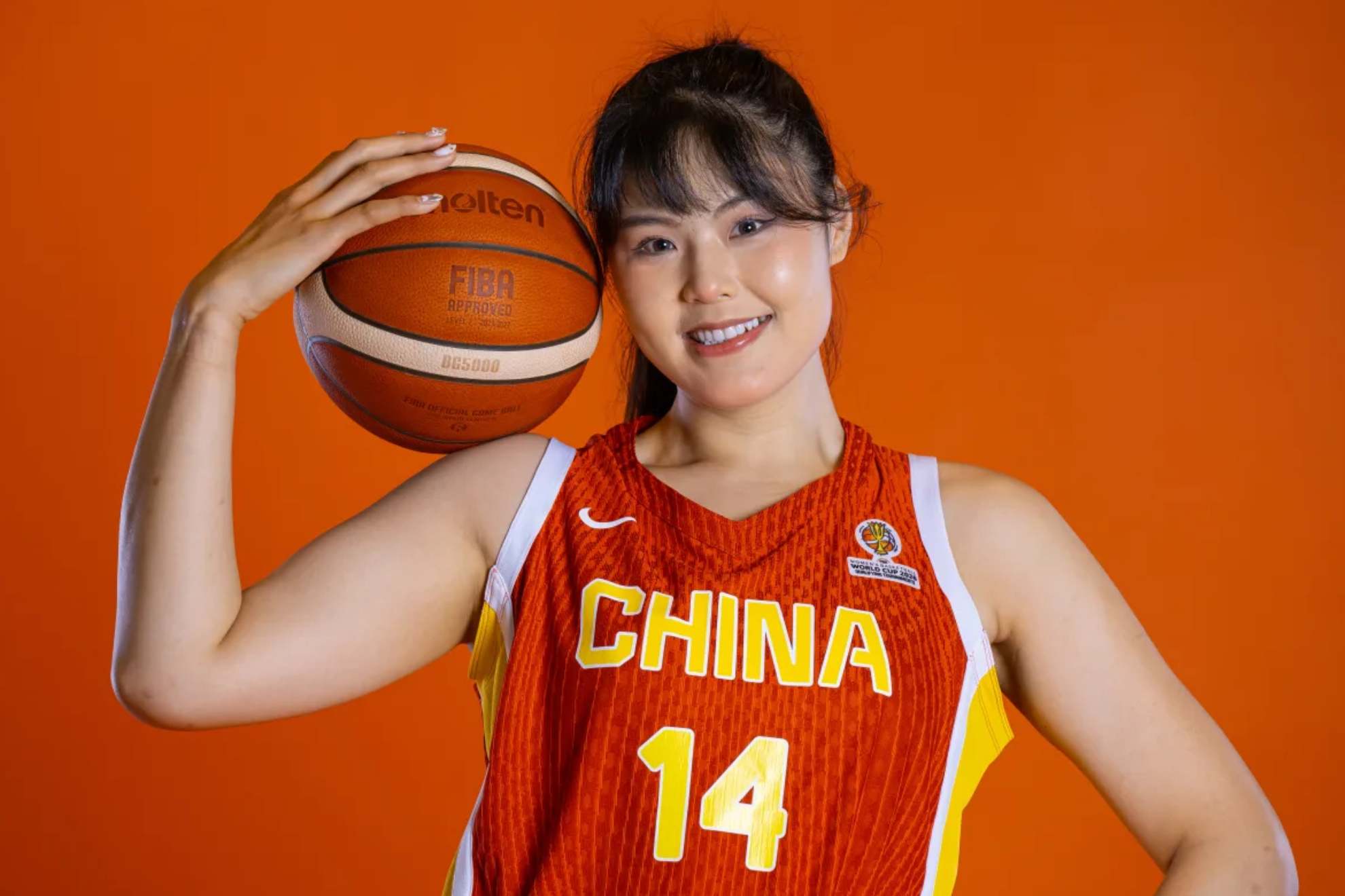 Li Yueru posa durante los pasados Juegos Olímpicos. FIBA PHOTO.