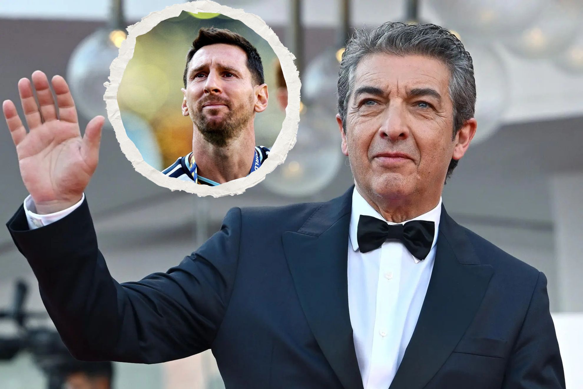 Montaje de Ricardo Darin y Leo Messi. EFE