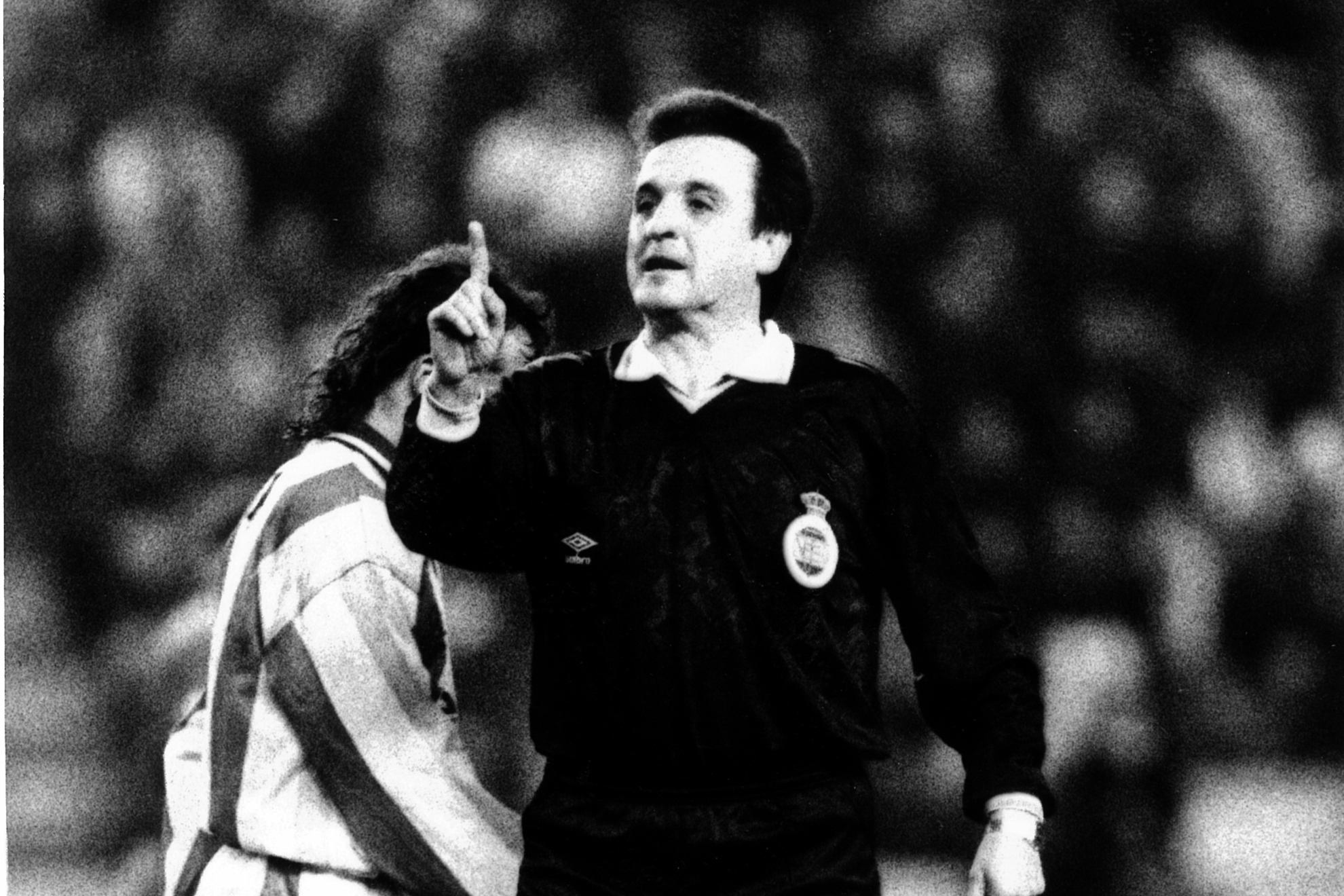 José María Enríquez Negreira cuando era árbitro. MARCA