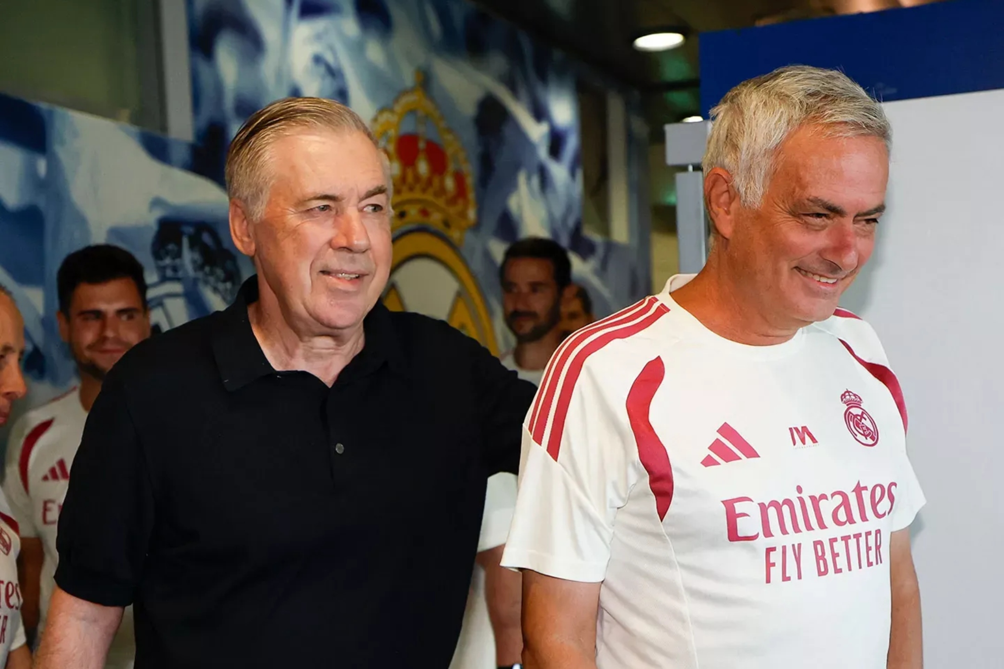 Ancelotti y Mourinho.