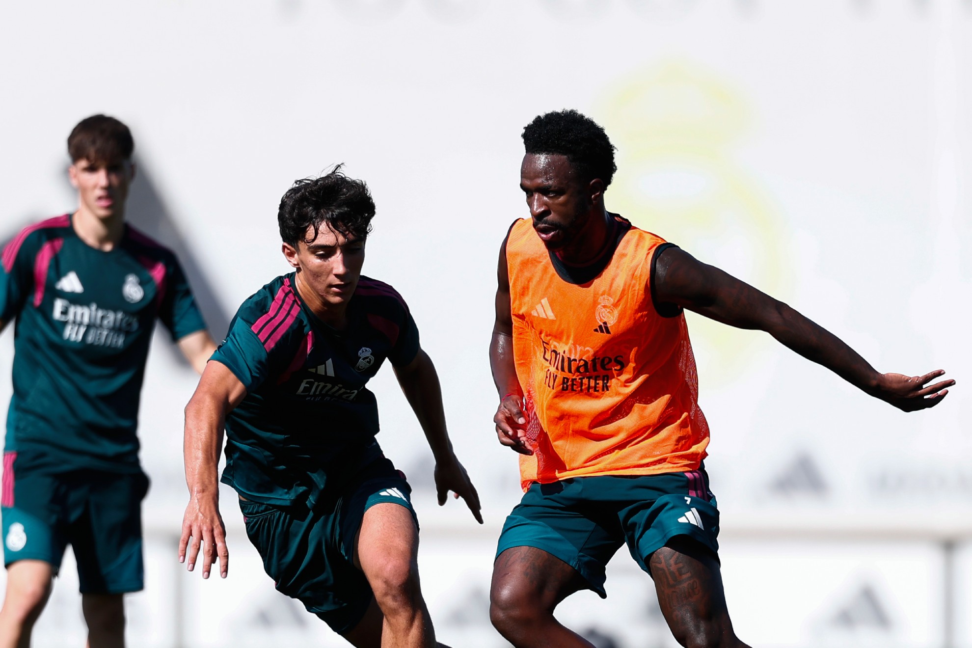 Sergio Martínez, en un entrenamiento con el Real Madrid. REALMADRID