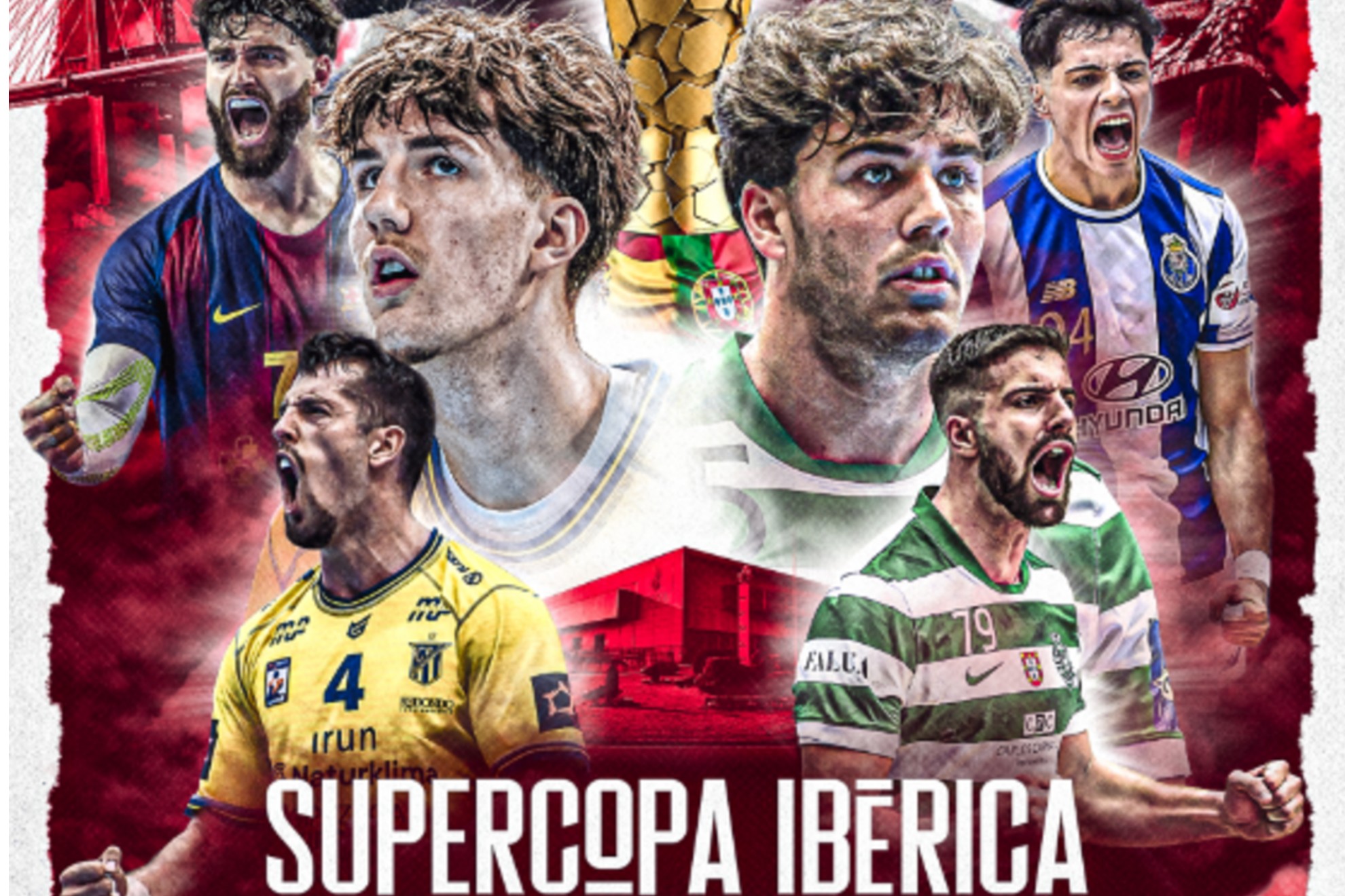 Cartel de la Supercopa Ibérica 2026 en Vigo. RFEBM