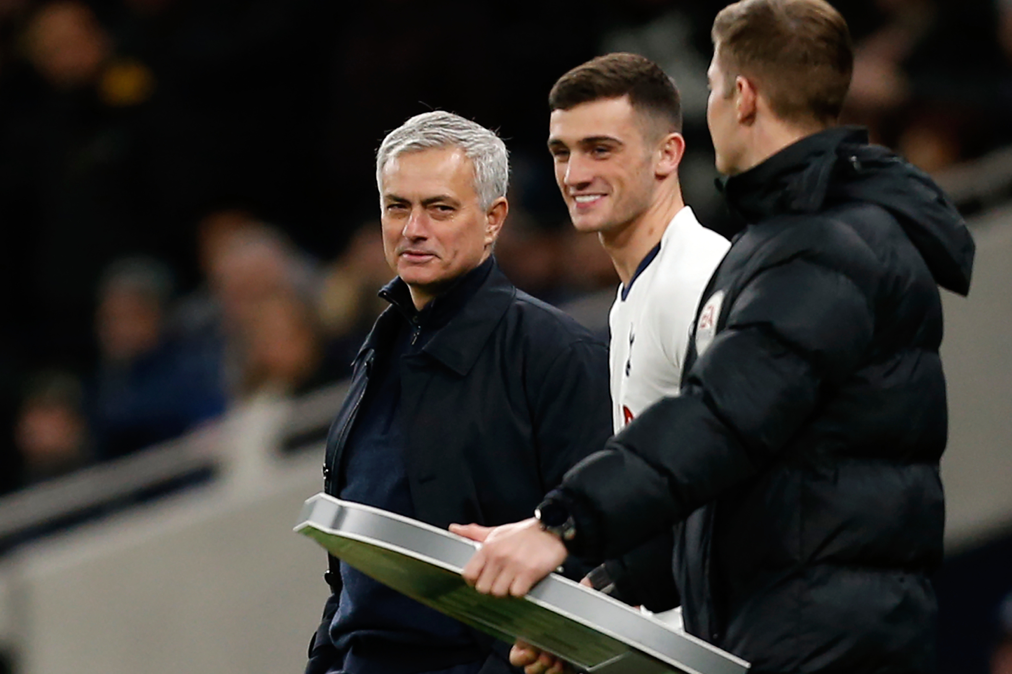 Parrott, con Mourinho antes de debutar en la Premier TOTTENHAM HOTSPUR