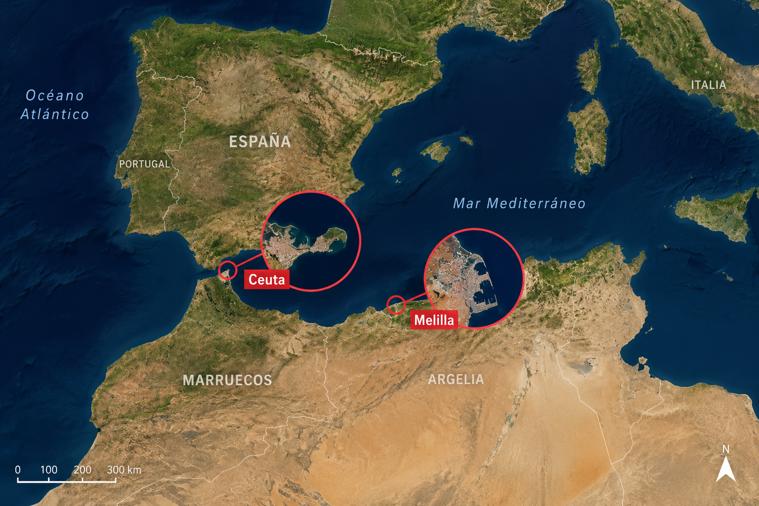 Ceuta y Melilla Imagen creada por IA
