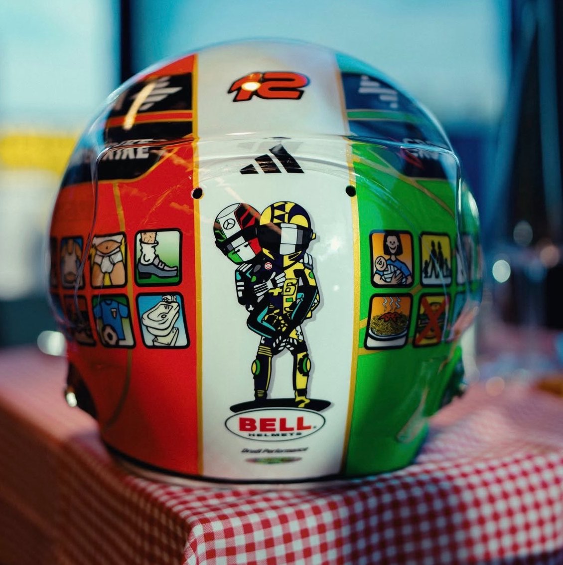 El nuevo casco de Antonelli.