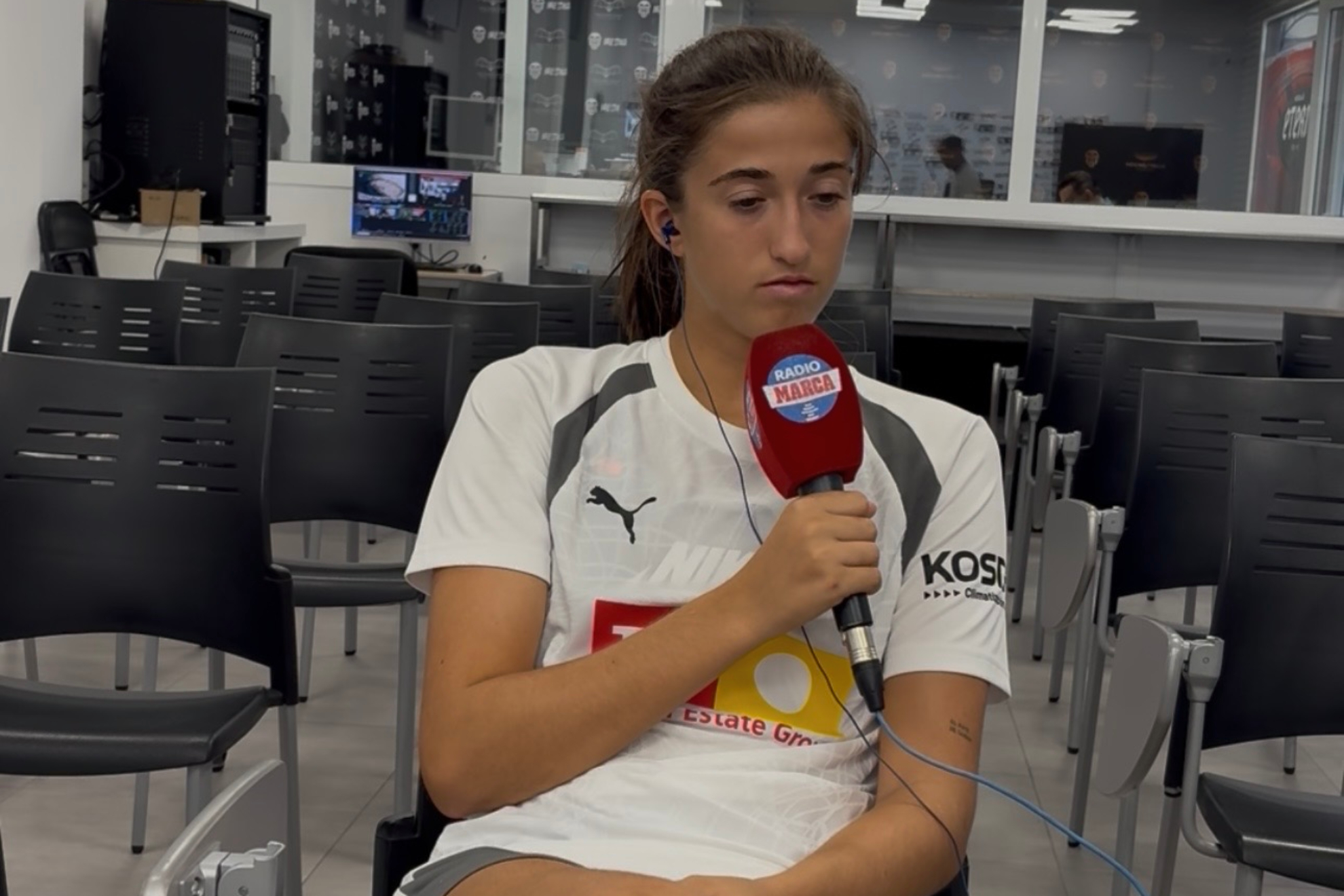 Sara Tamarit, durante la entrevista en RadioMARCA. Luco Cortés