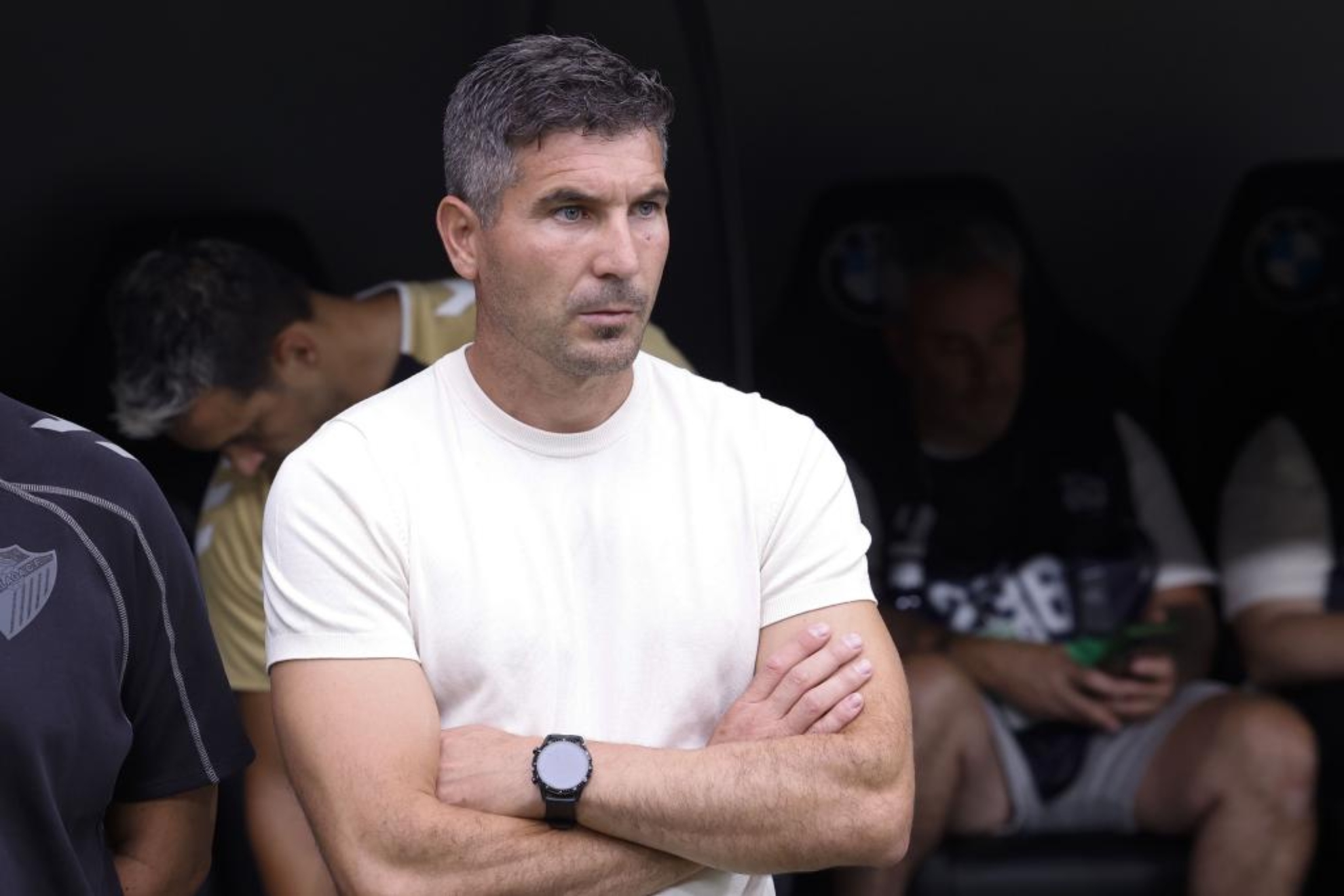 Funes, en el banquillo del Málaga