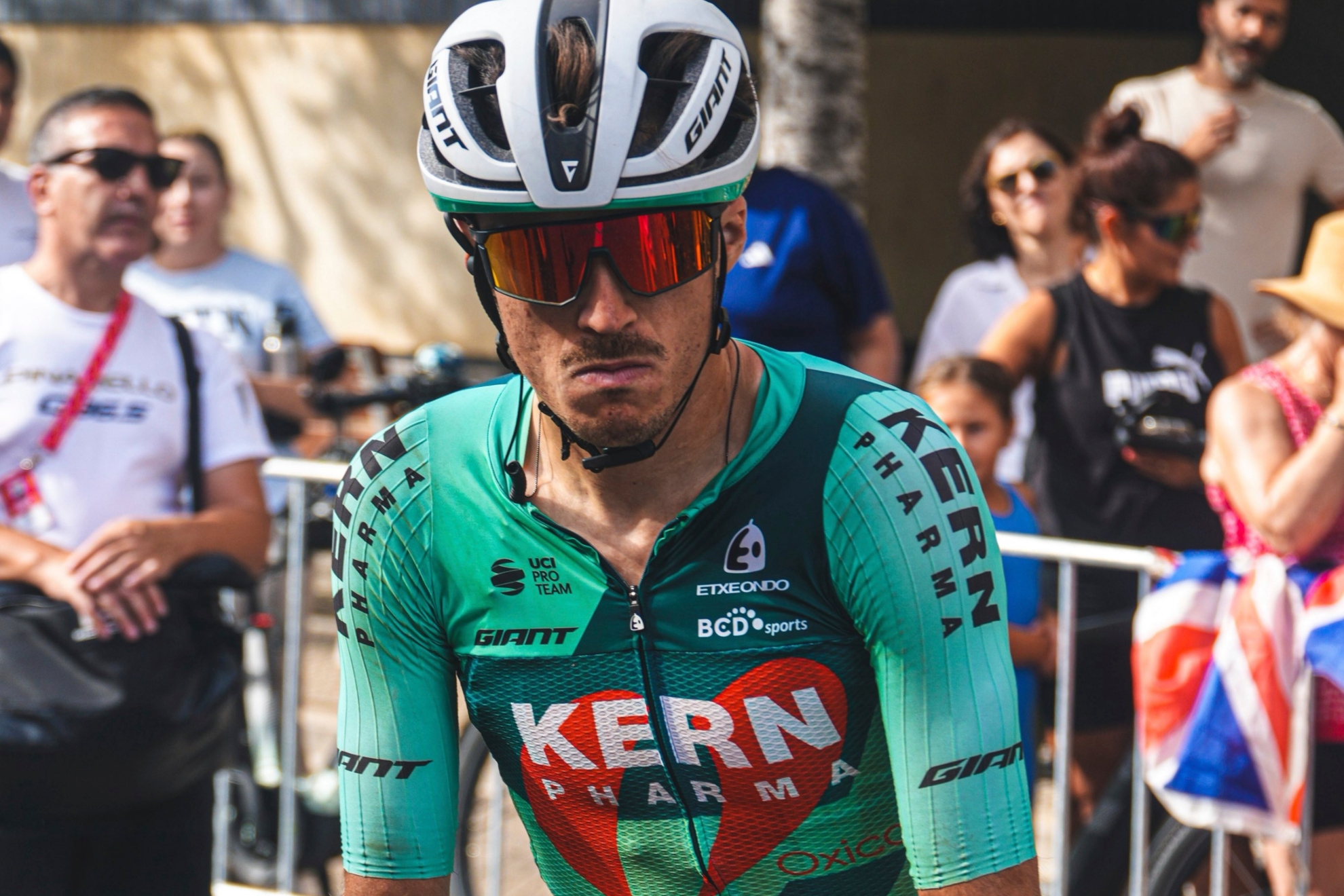 Urko Berrade, durante esta Vuelta. Agencias