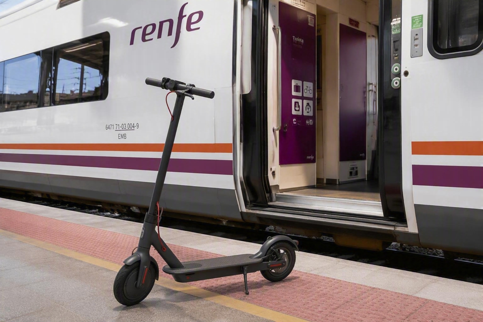 Cambio de normativa de Renfe con los patinetes eléctricos. IA