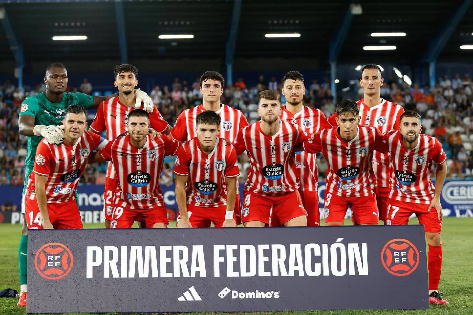 Este fue el once que puso en liza el técnico del Lugo, Borja Fernández