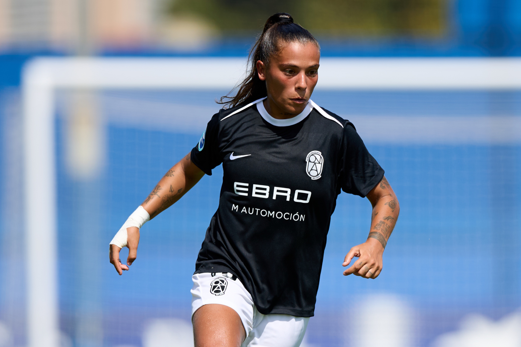 María Llompart durante su partido ante el Espanyol en la CD Dani Jarque Liga F