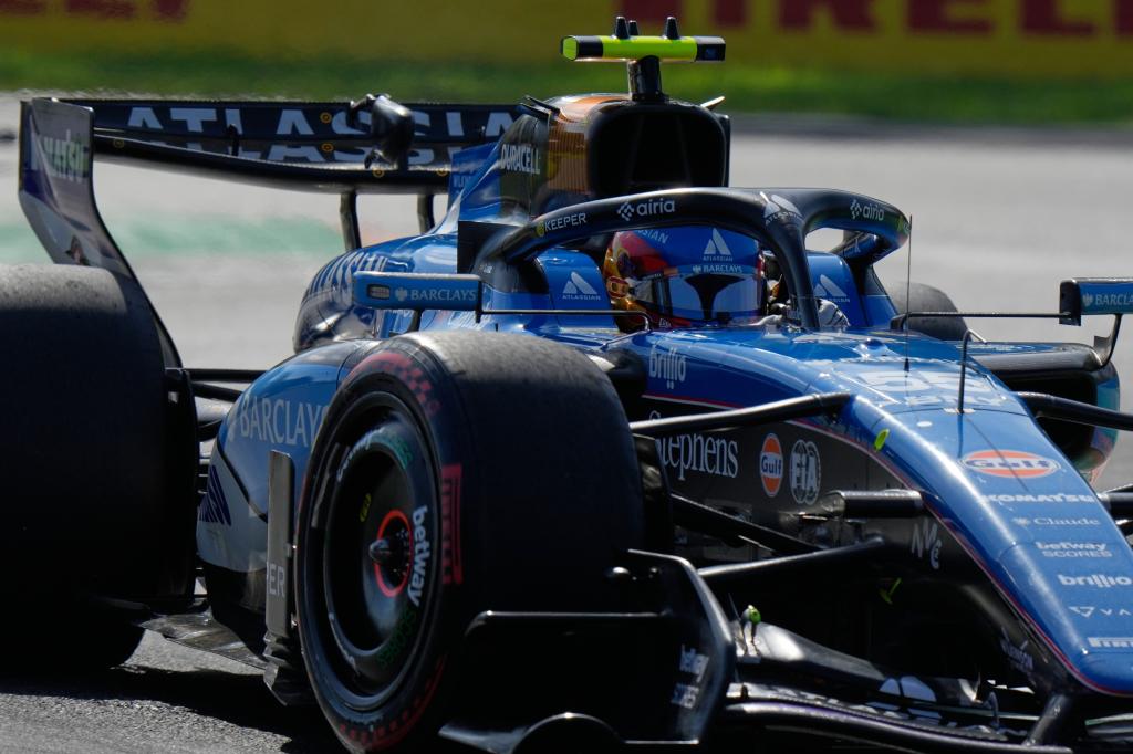 Sainz, en la calificación de Monza. LAPRESSE