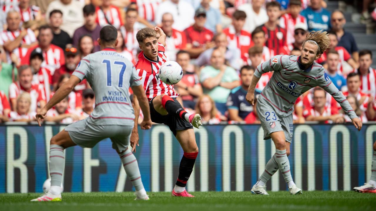 Robert Navarro marcó el segundo gol del partido. Athletic Club