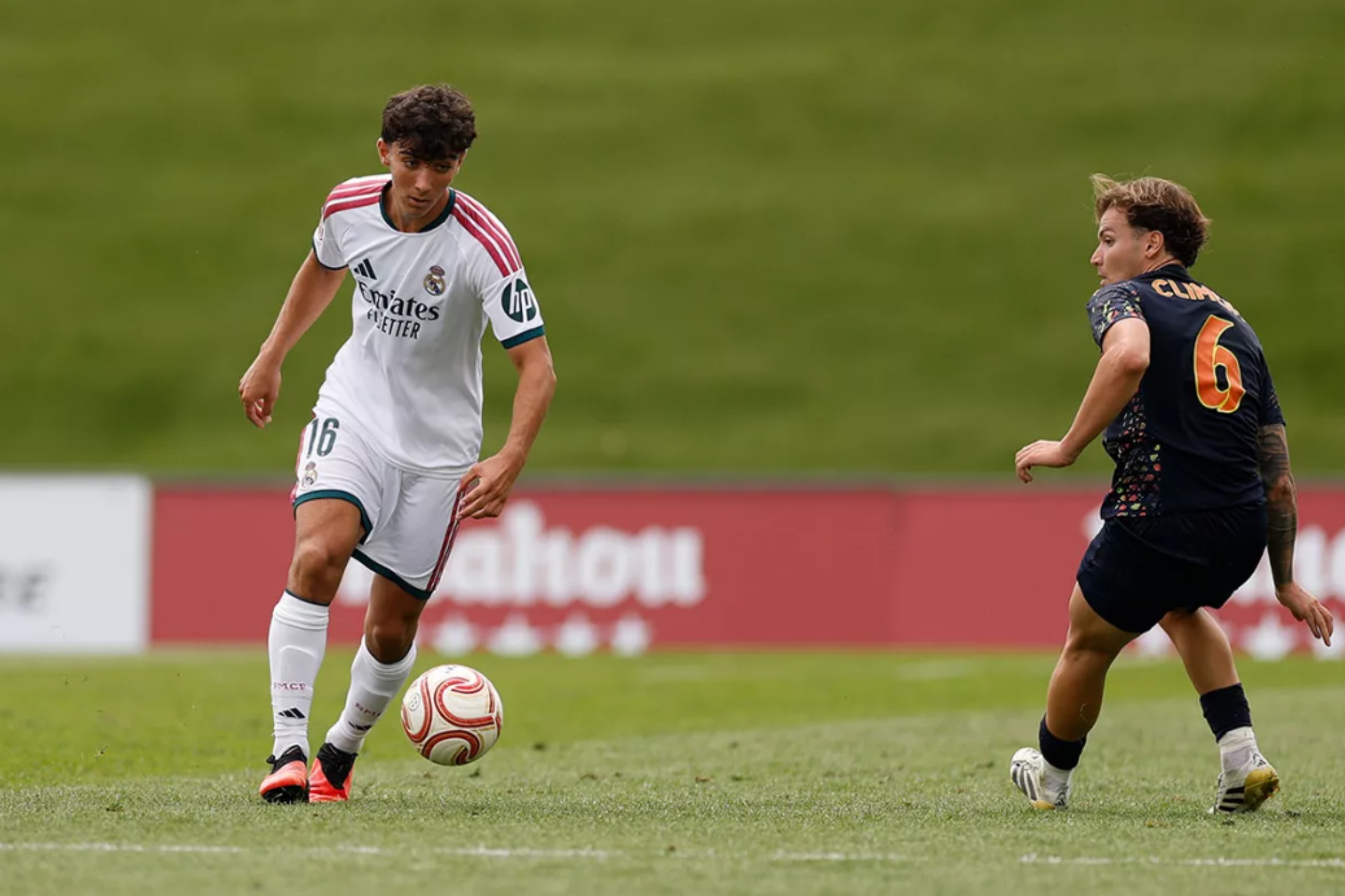 Sergio Martínez, en su debut con el Castilla.