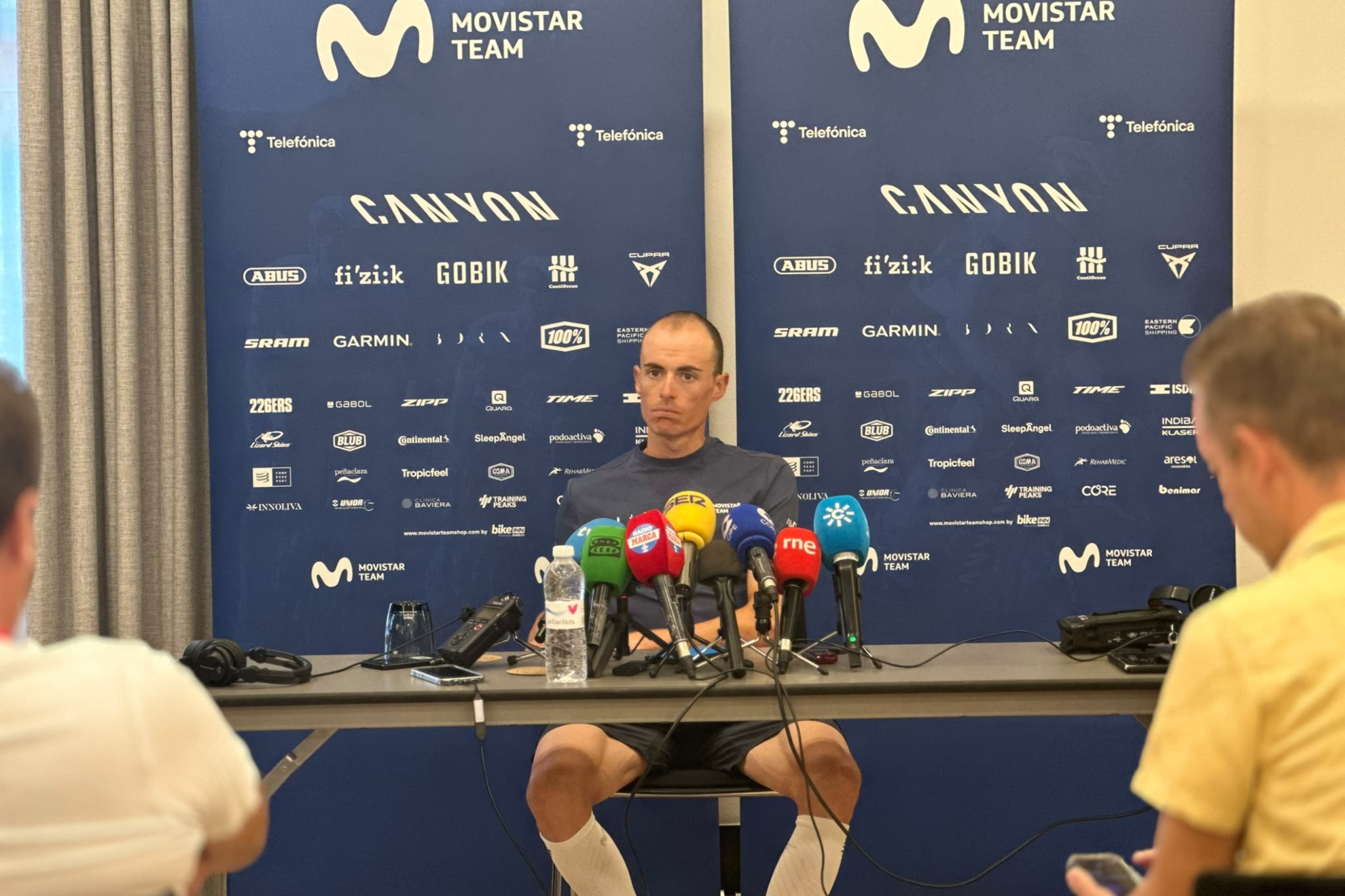 Enric Mas, en la rueda de prensa. N. LABARGA (MARCA)