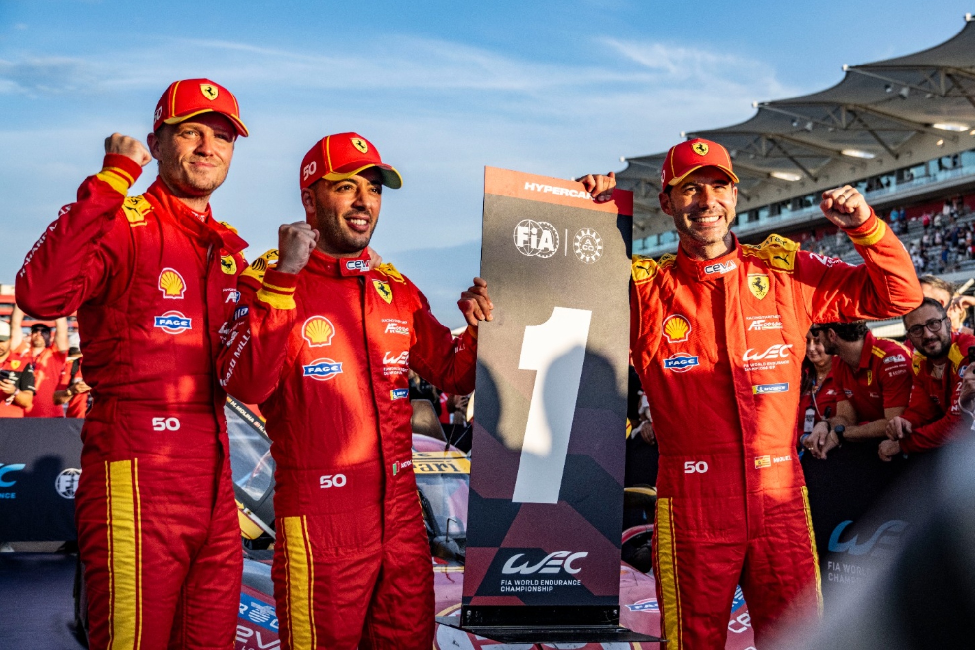 Molina, Fuoco y Nielsen, ganadores de las 6 Horas de COTA. Ferrari