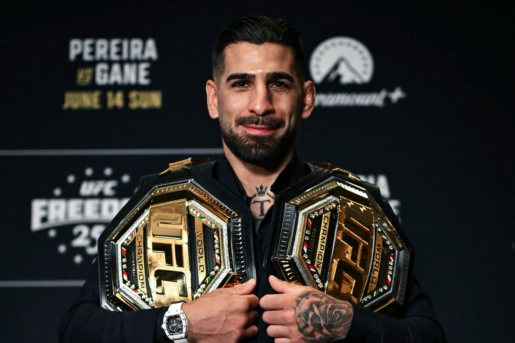 Ilia Topuria, antes de UFC Casa Blanca. Lasha Kuprashvili.